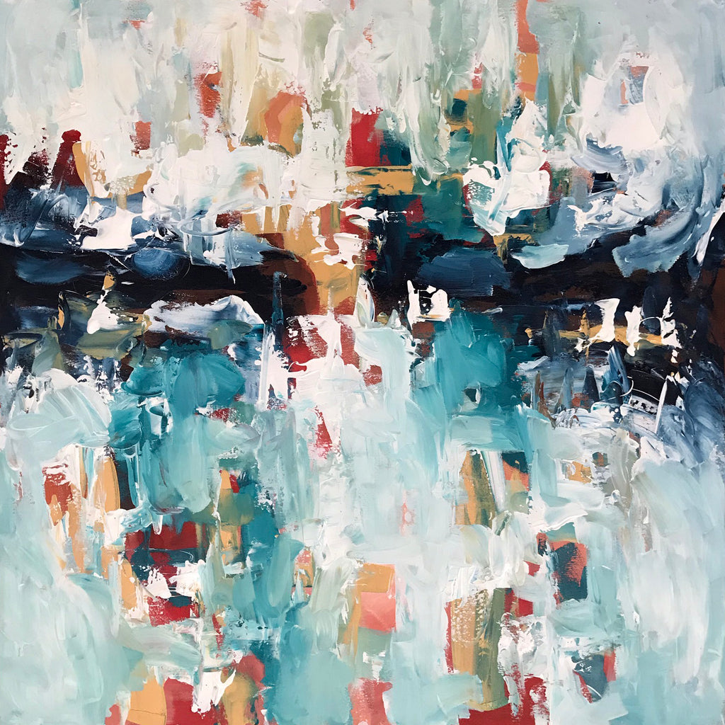 Dreaming - 102x102 cm - Original Painting-OmarObaid.com