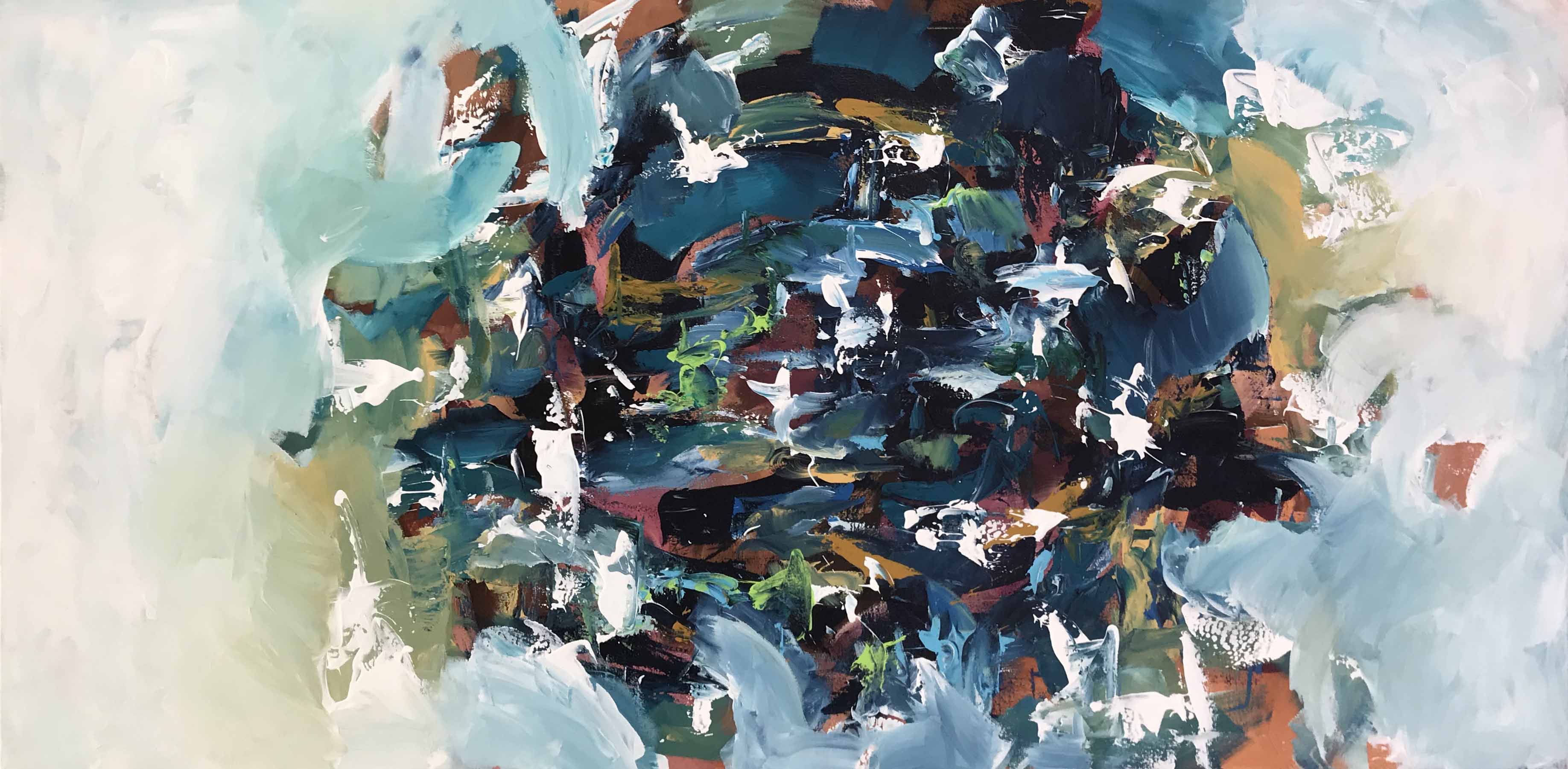 Into The Wild II - 152x76 cm - Original Painting-OmarObaid.com