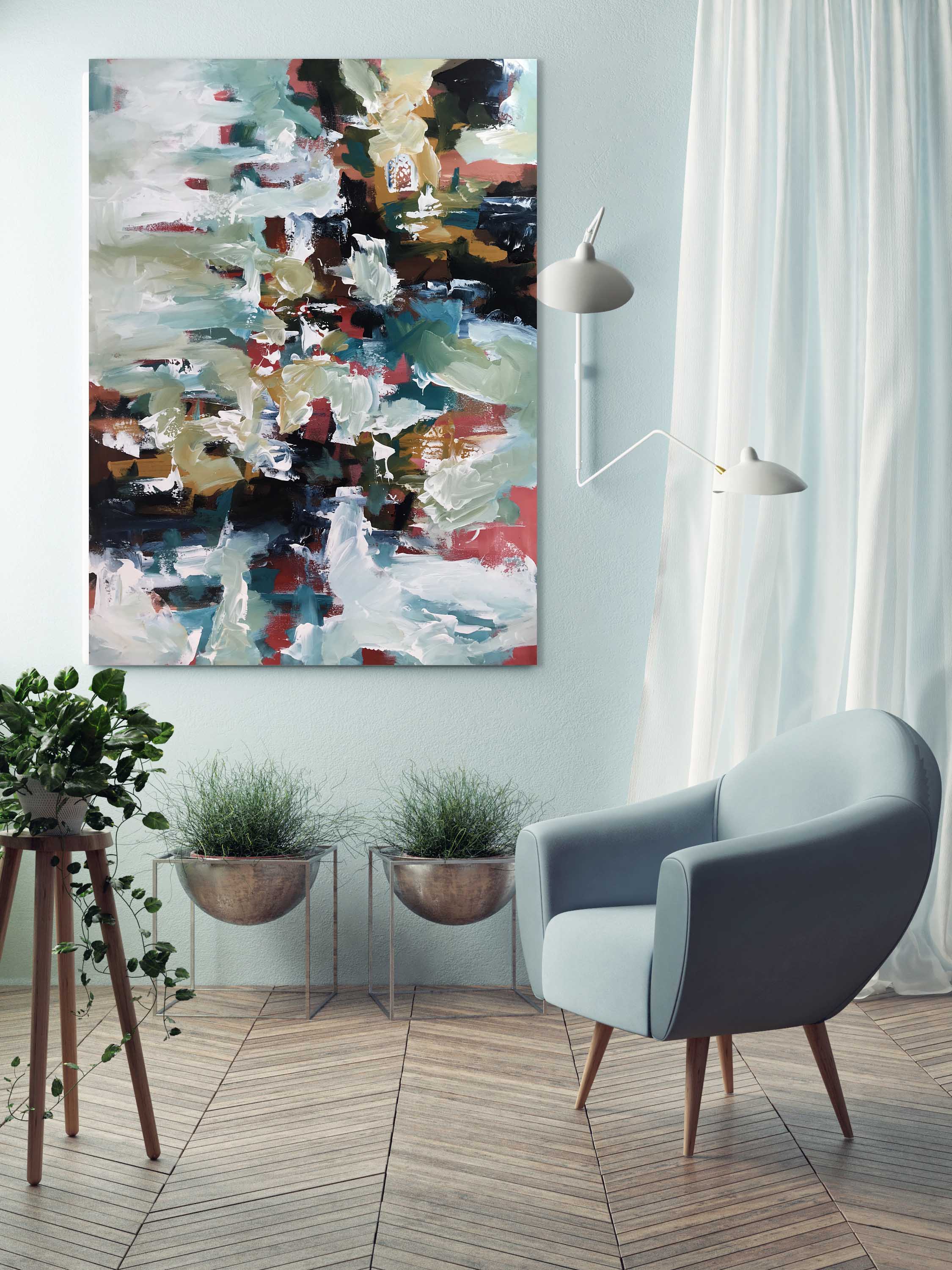 Singularity - 102 x 76 cm - Original Painting-OmarObaid.com
