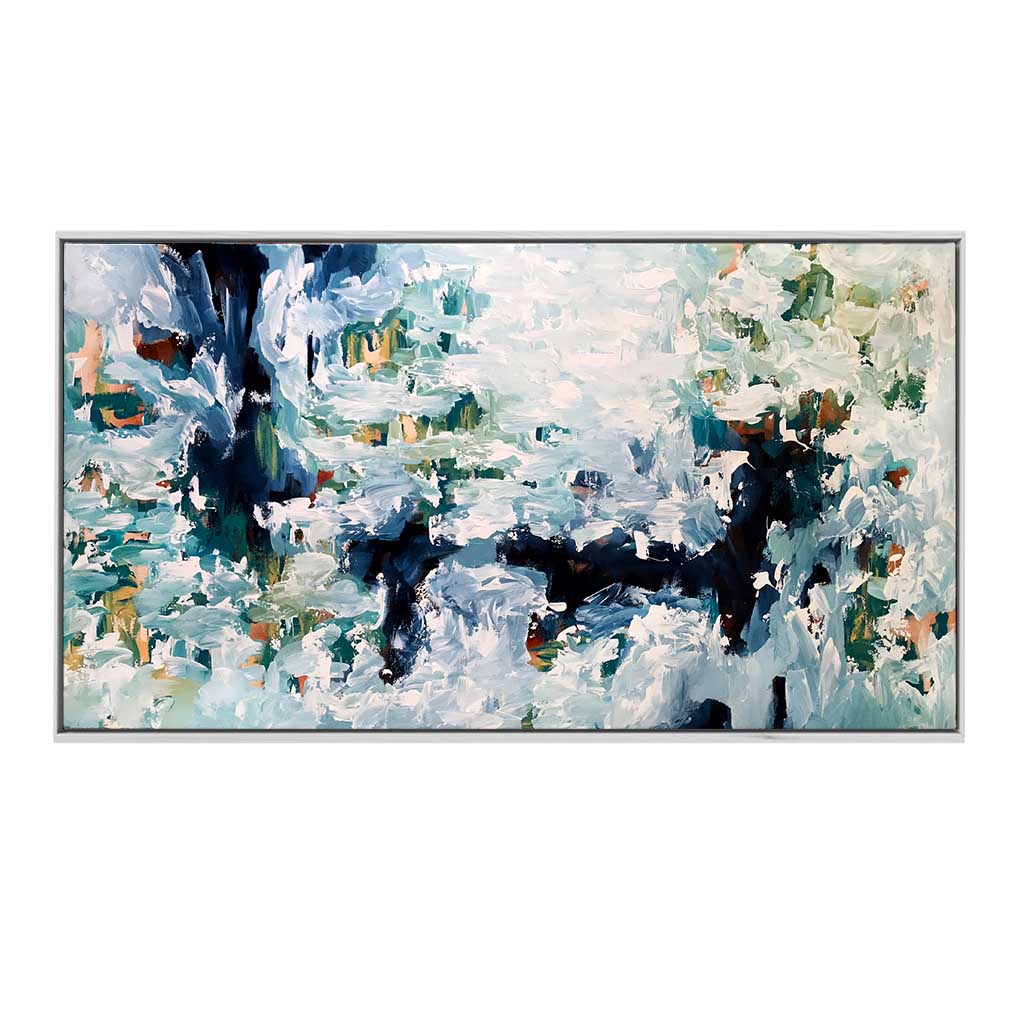 Wandering By The Pond - 180x90 cm - Original Painting