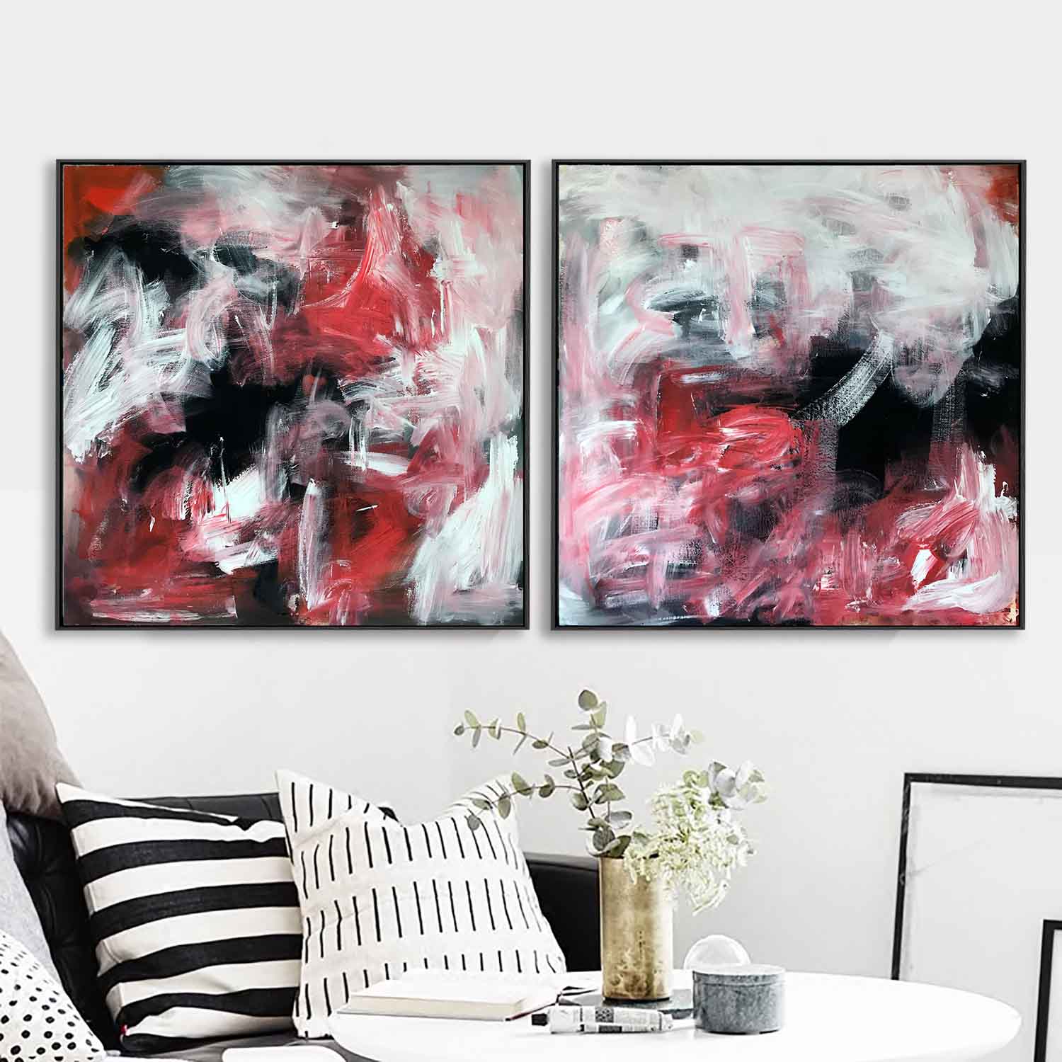 Drifting - 152x76 cm - Diptych Original Paintings