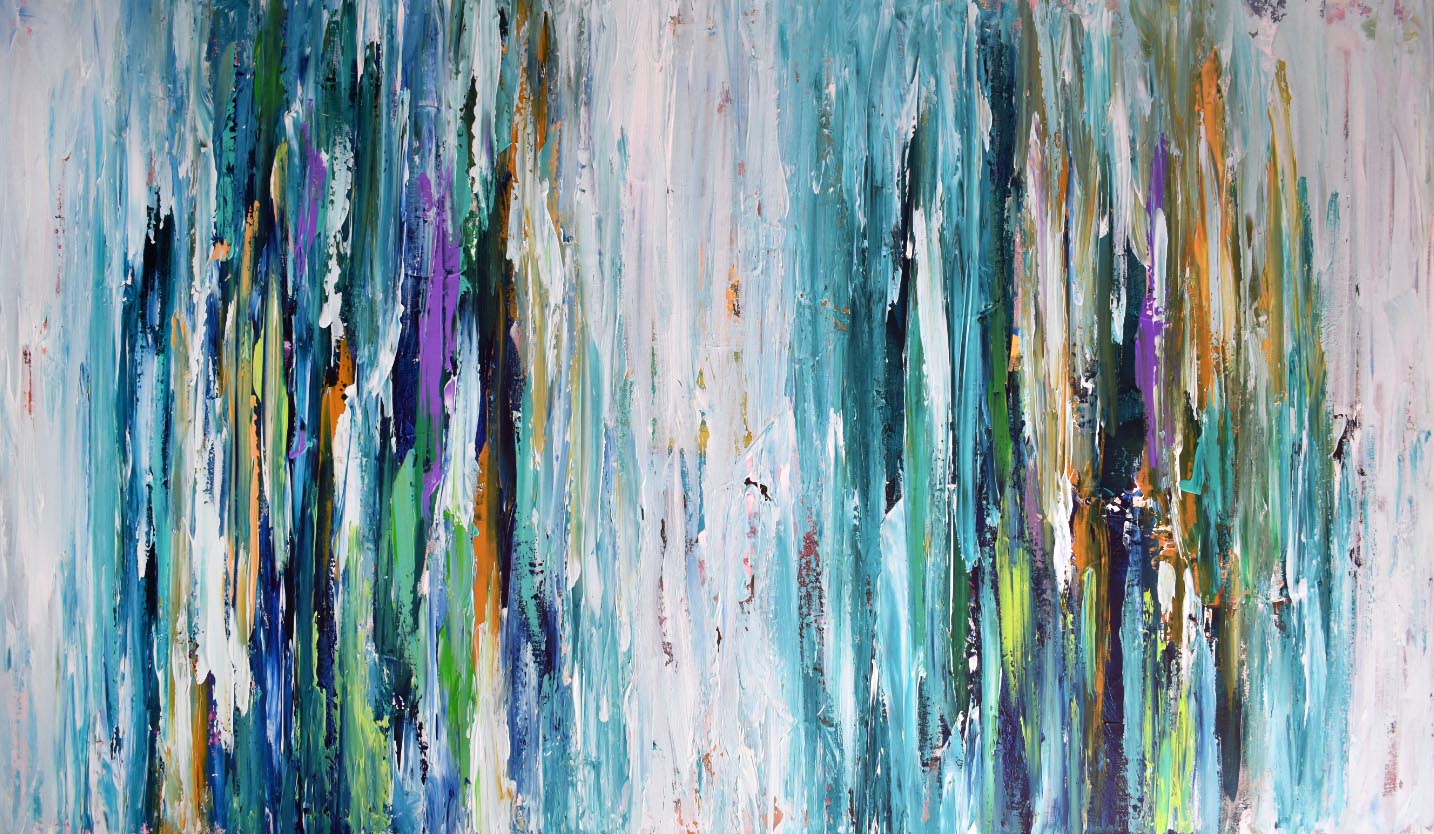 Exertion 10 - 152x90 cm - Original Painting-OmarObaid.com