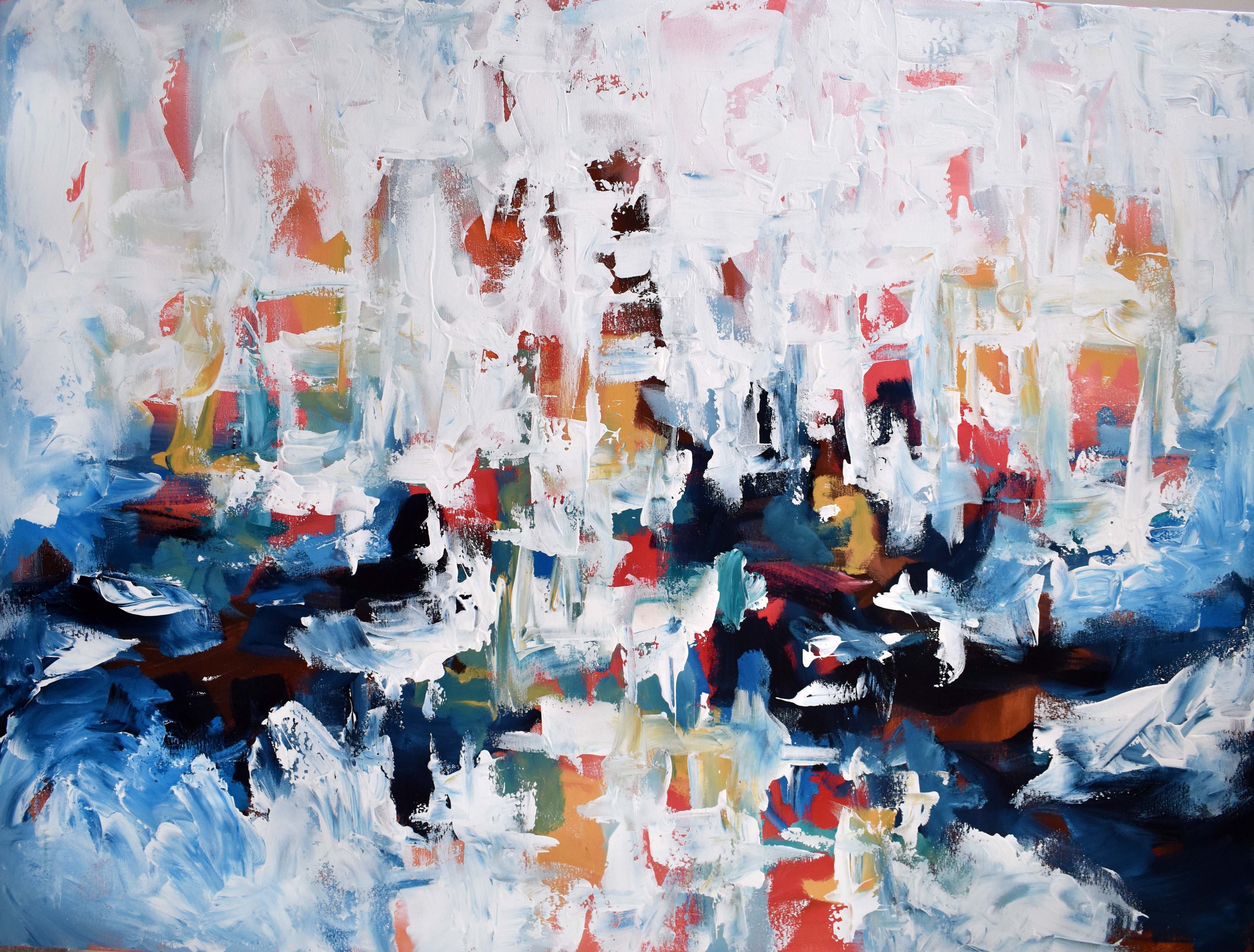 Between Places 3 - 122x90 cm - Original Painting-OmarObaid.com