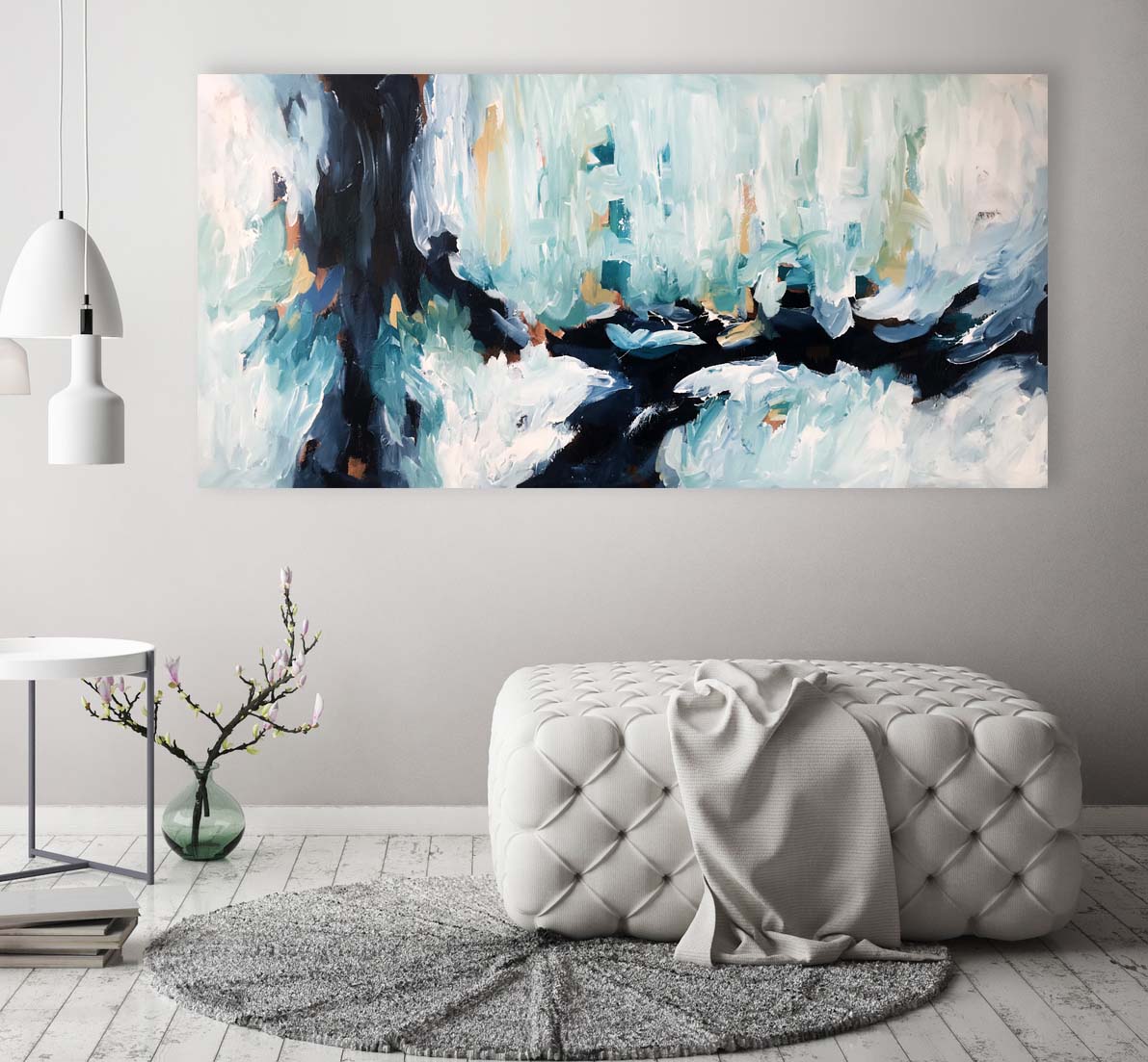 Seeing Is Believing - 152x76 cm - Original Painting-OmarObaid.com