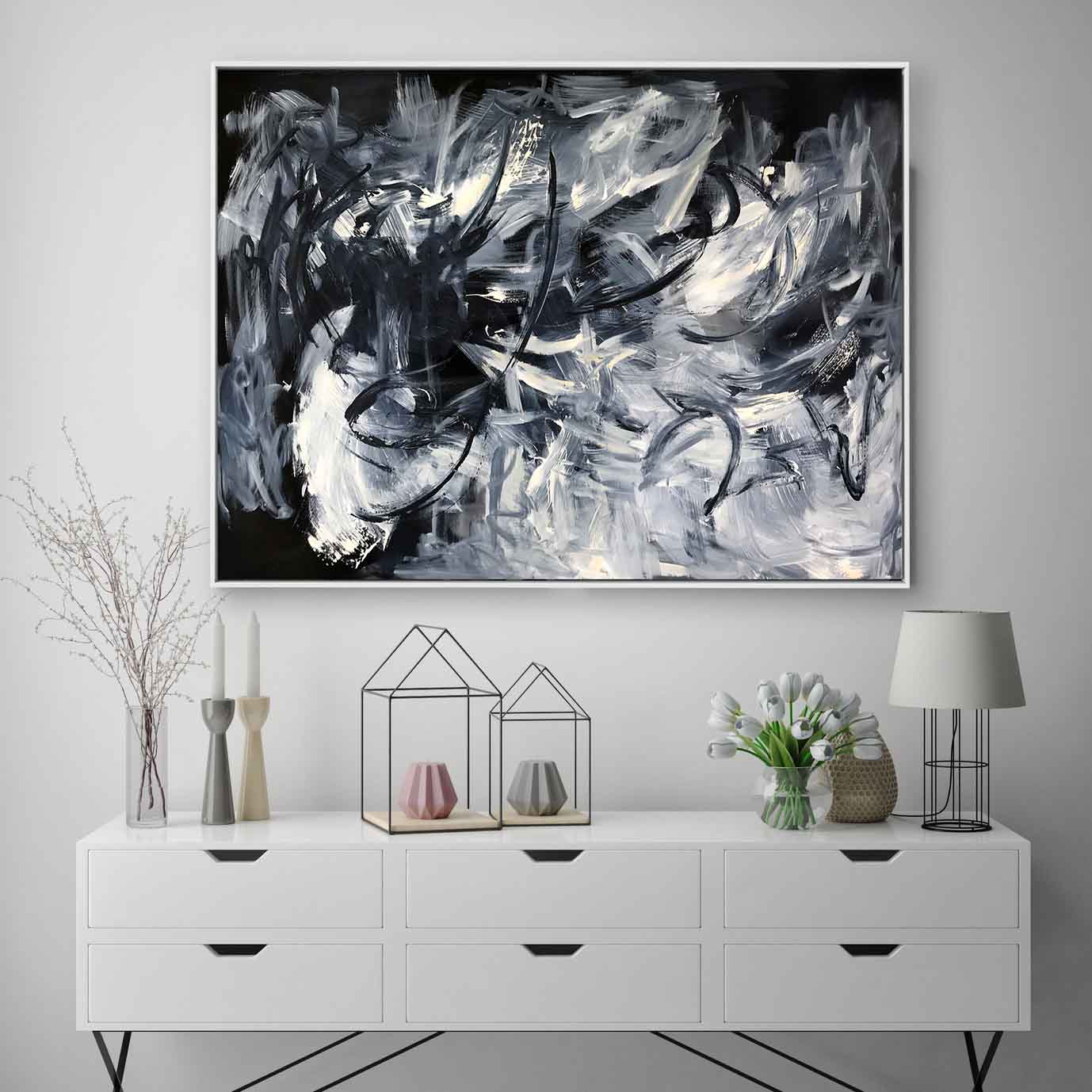 Beyond Midnight - 102x76 cm - Original Painting