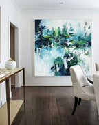 The Mountain - 115x110 cm - Original Painting-OmarObaid.com