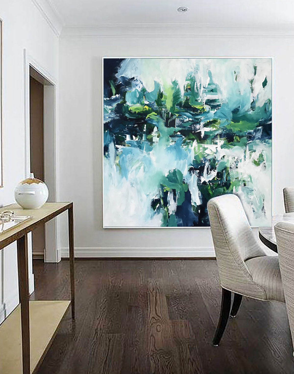 The Mountain - 115x110 cm - Original Painting-OmarObaid.com