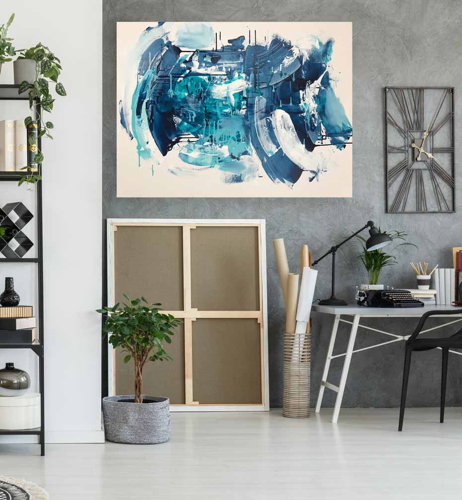 Impatient - 102x76 cm - Original Painting-OmarObaid.com