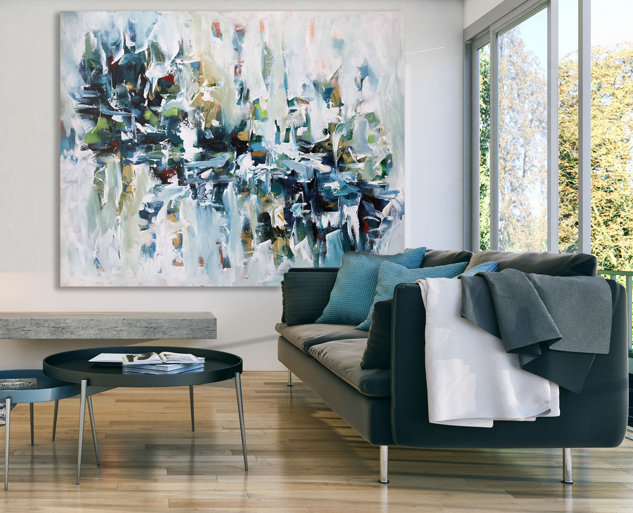 Dreaming Once Again - 152x120 cm - Original Painting-OmarObaid.com