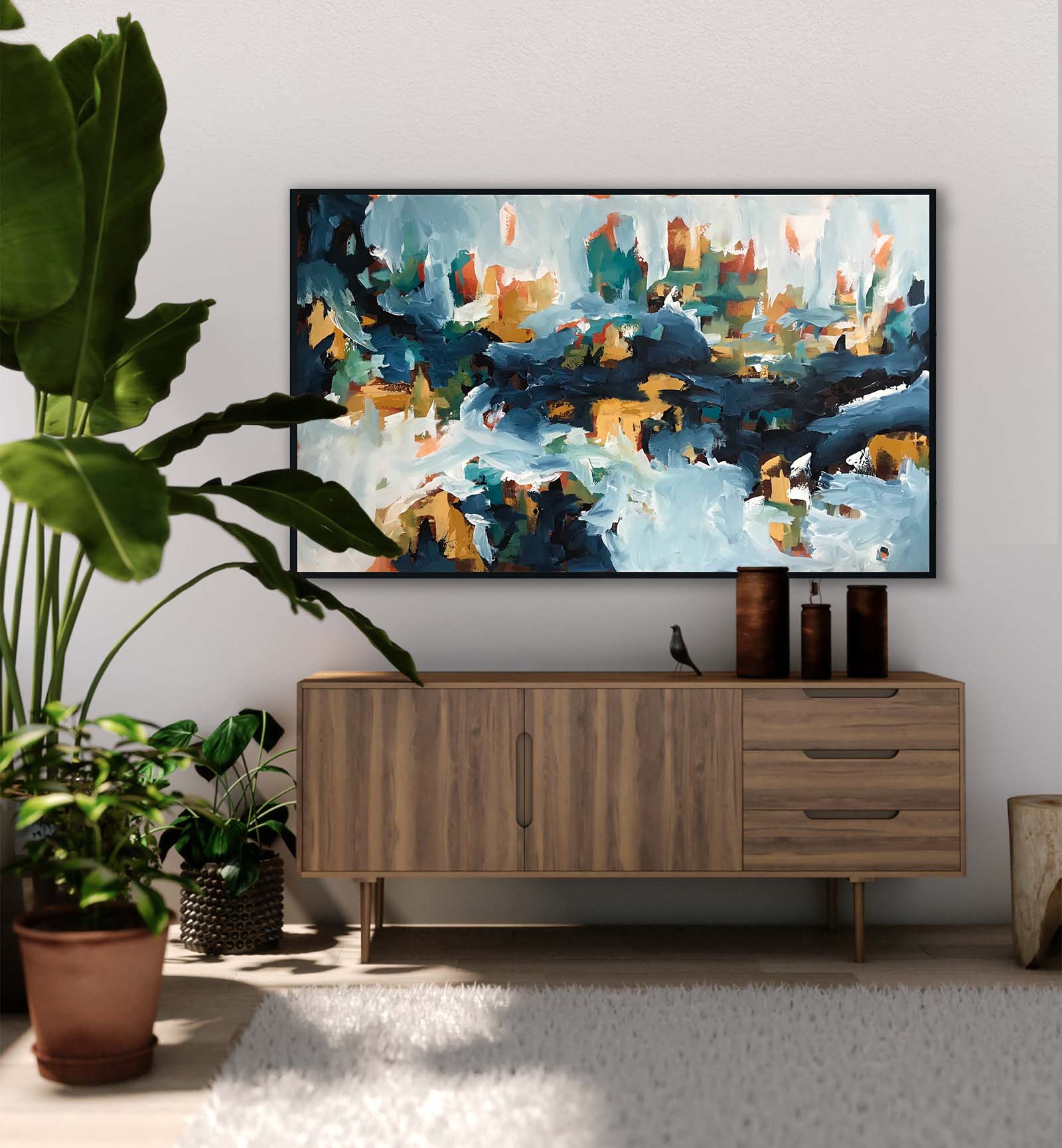 The Stream - 152x90 cm - Original Painting