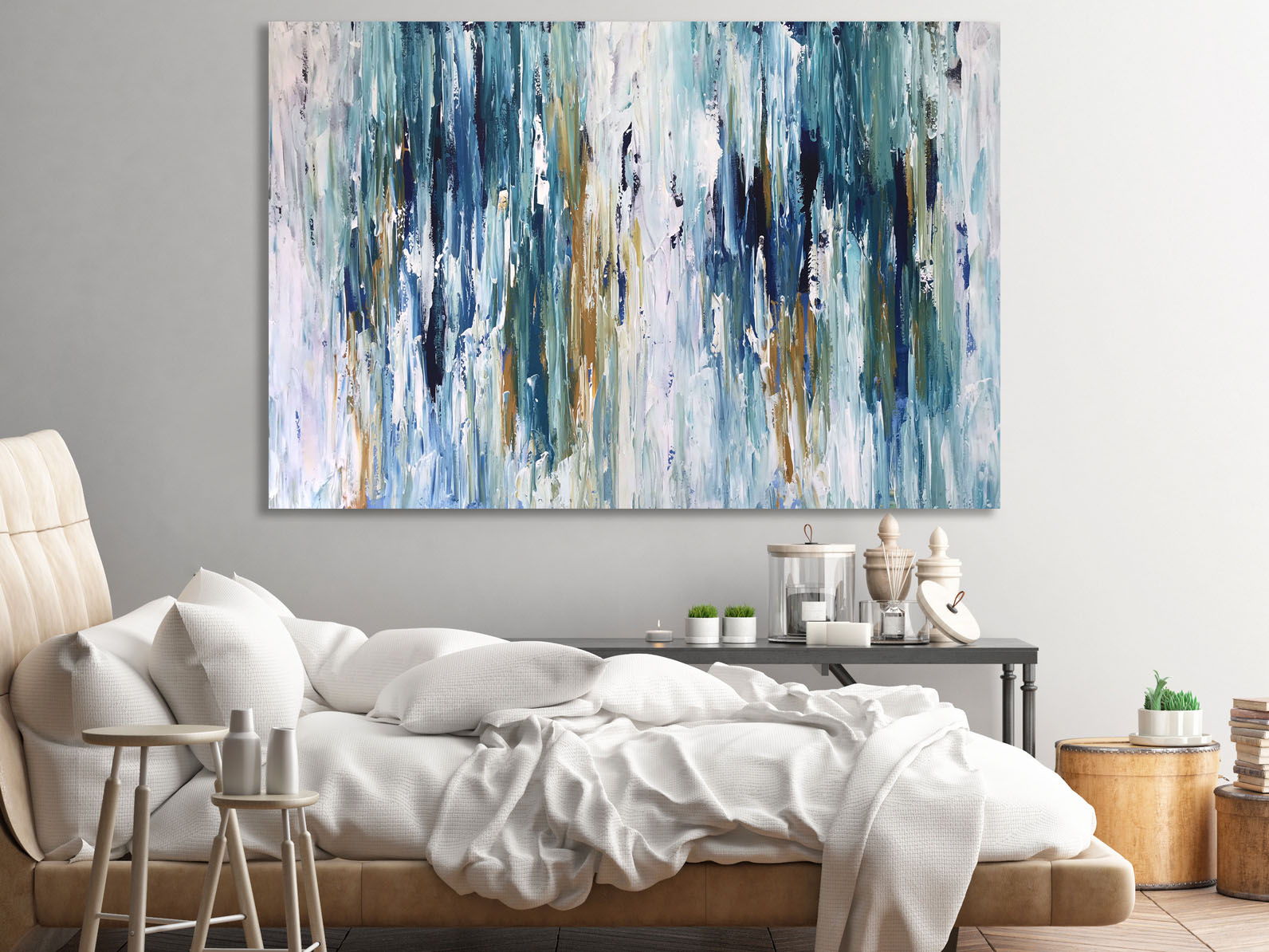 Exertion XI - 152x102 cm - Original Painting-OmarObaid.com