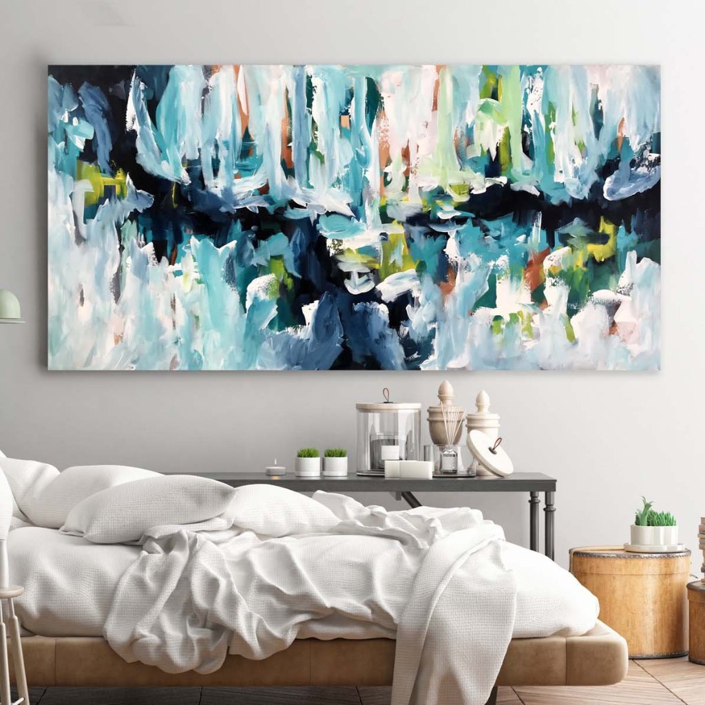 The Island - 152x76 cm - Original Painting-OmarObaid.com
