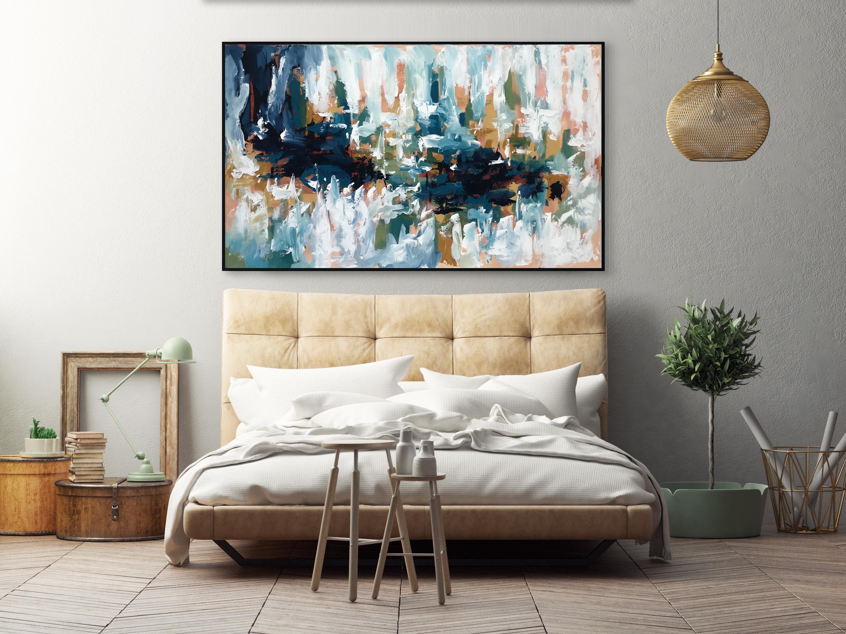 The Absence Of Light 2 - 152x90 cm - Original Painting