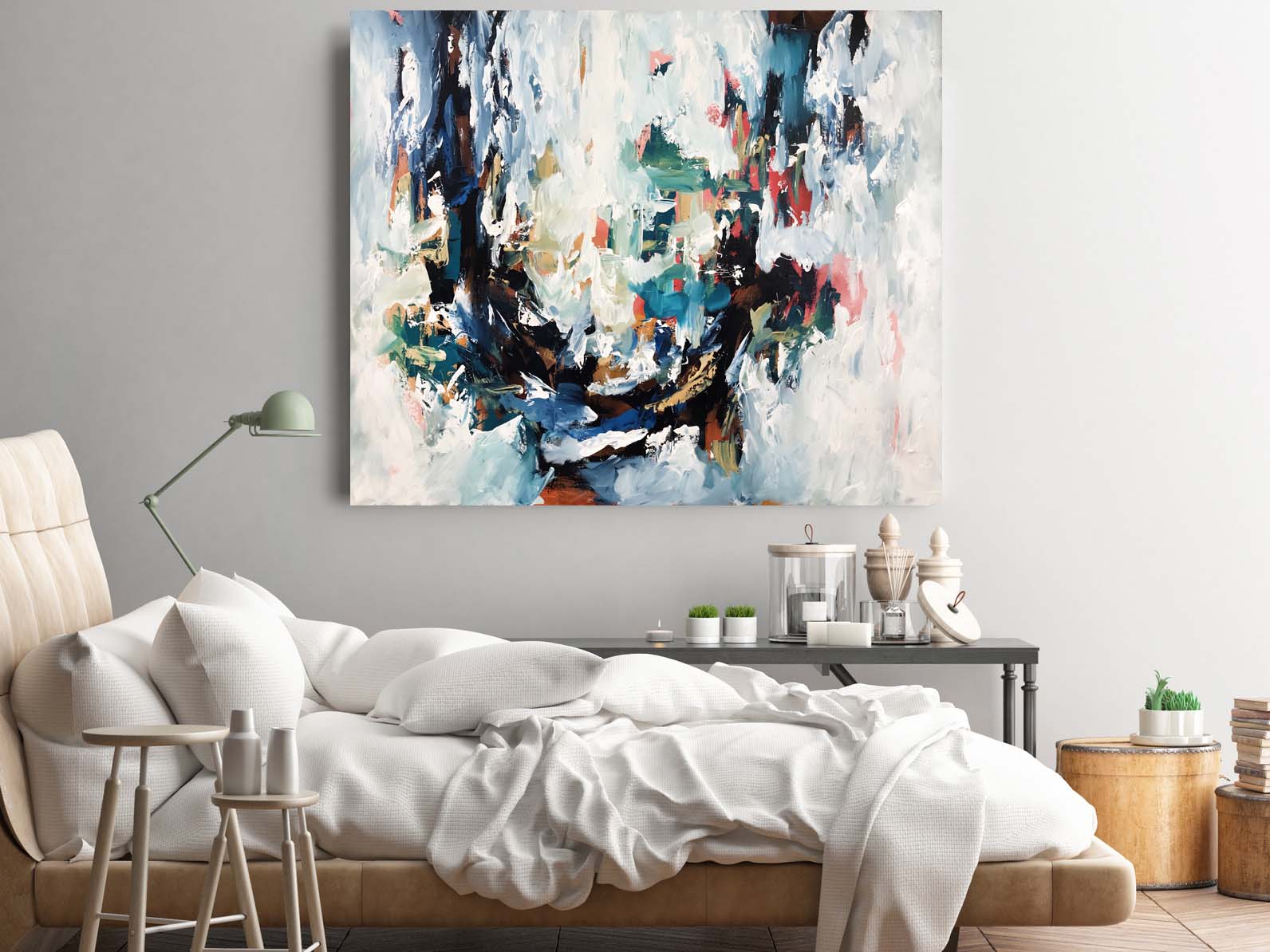 More Is Not Enough - 122x102 cm - Original Painting-OmarObaid.com