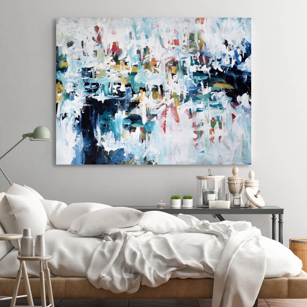 Between Places 2 - 122x90 cm - Original Painting-OmarObaid.com