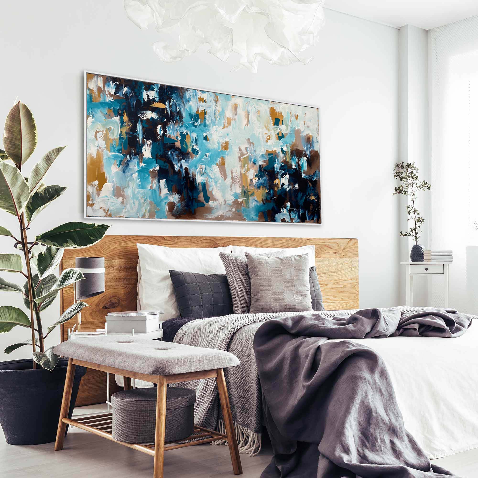 Shelter From The Rain - 152x76 cm - Original Painting