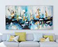 Before Sunrise - 152x76 cm - Original Painting-OmarObaid.com