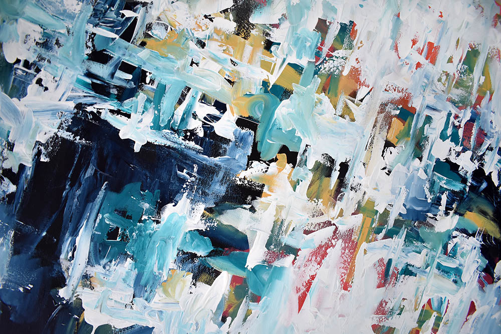 Between Places 2 - 122x90 cm - Original Painting-OmarObaid.com