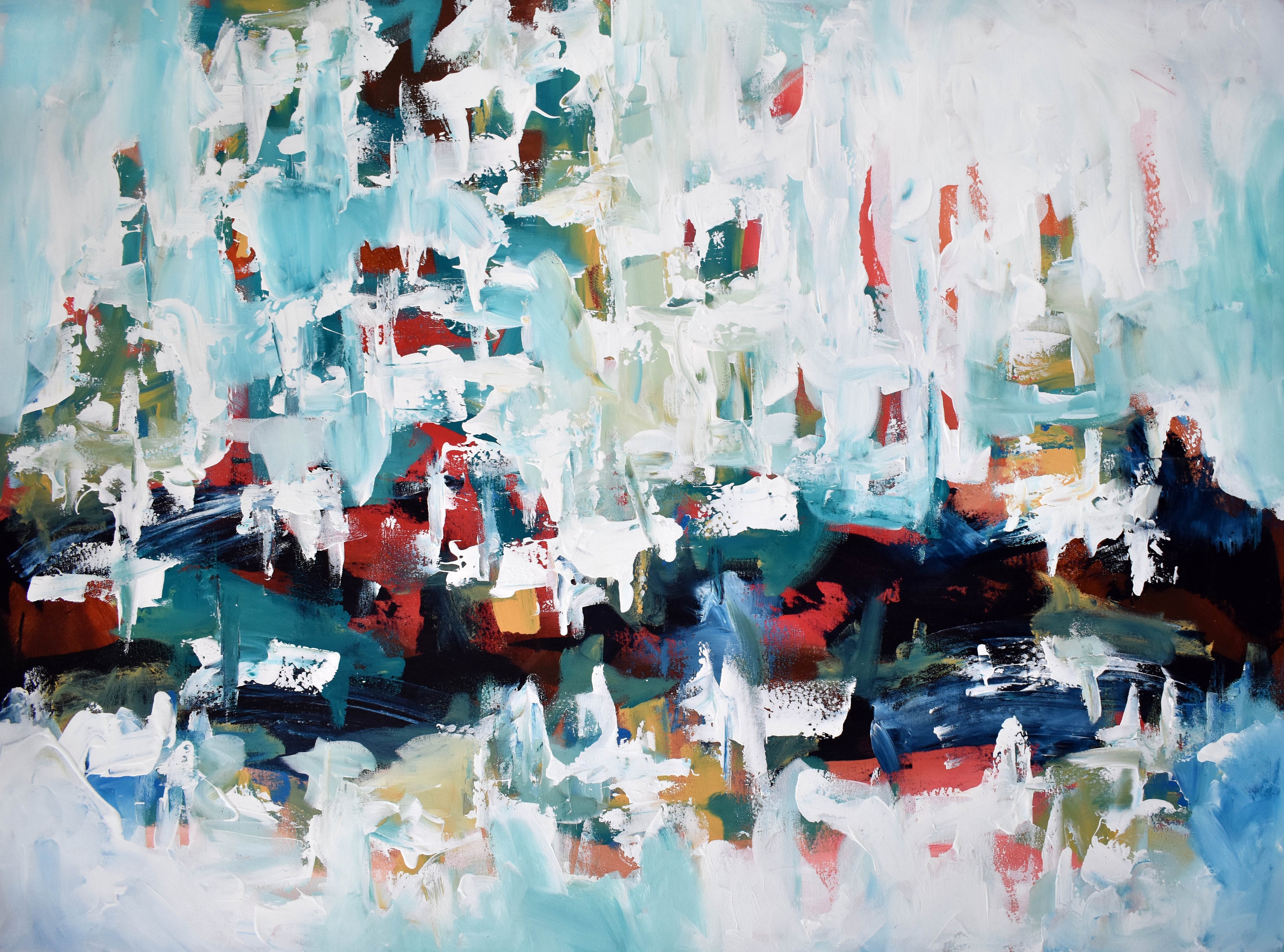 Between Places 1 - 122x90 cm - Original Painting-OmarObaid.com