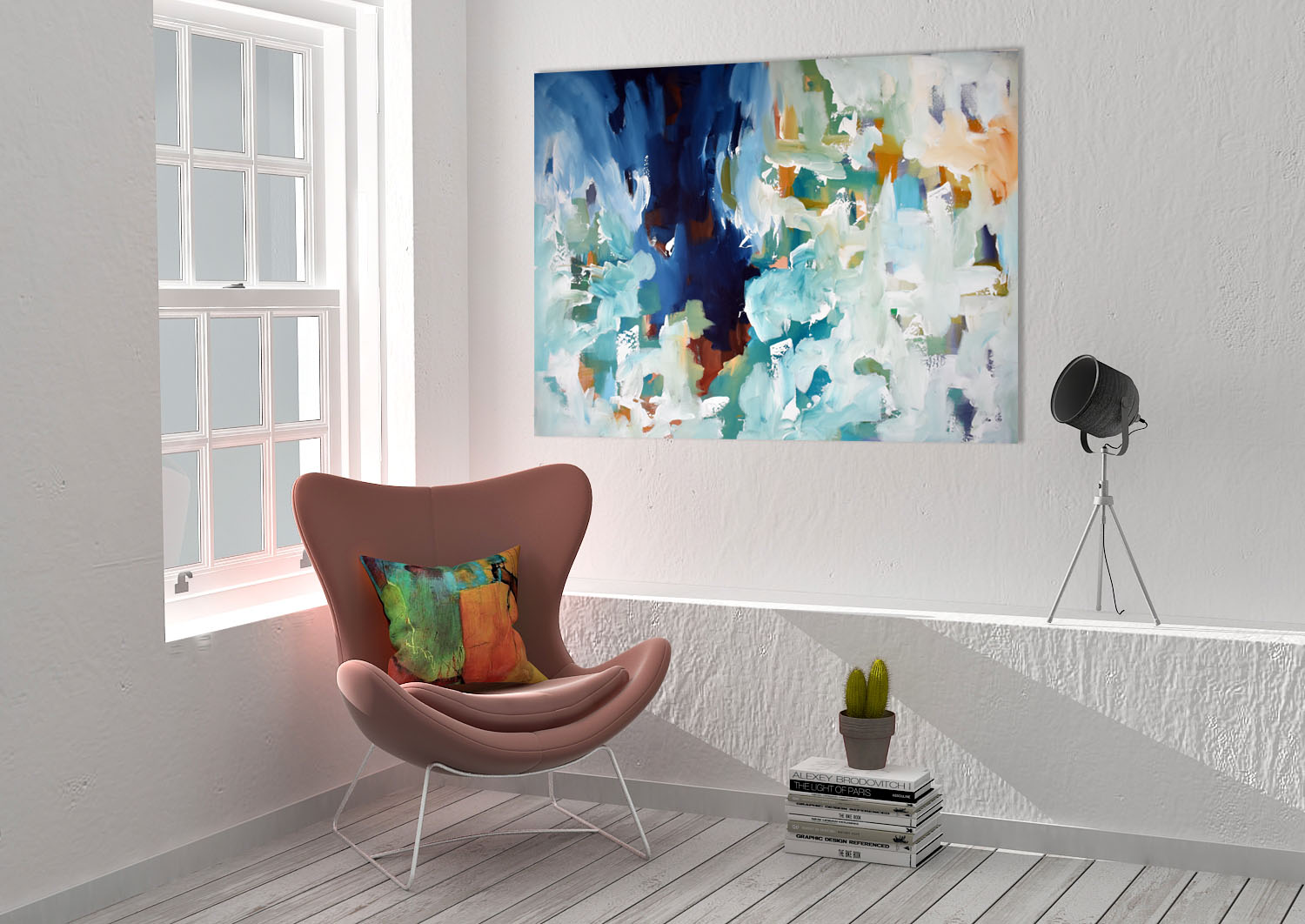 Reflections Part 2 - 102x76 cm - Original Painting