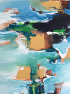 Abstraction No1 - 152x76 cm - Original Painting-OmarObaid.com