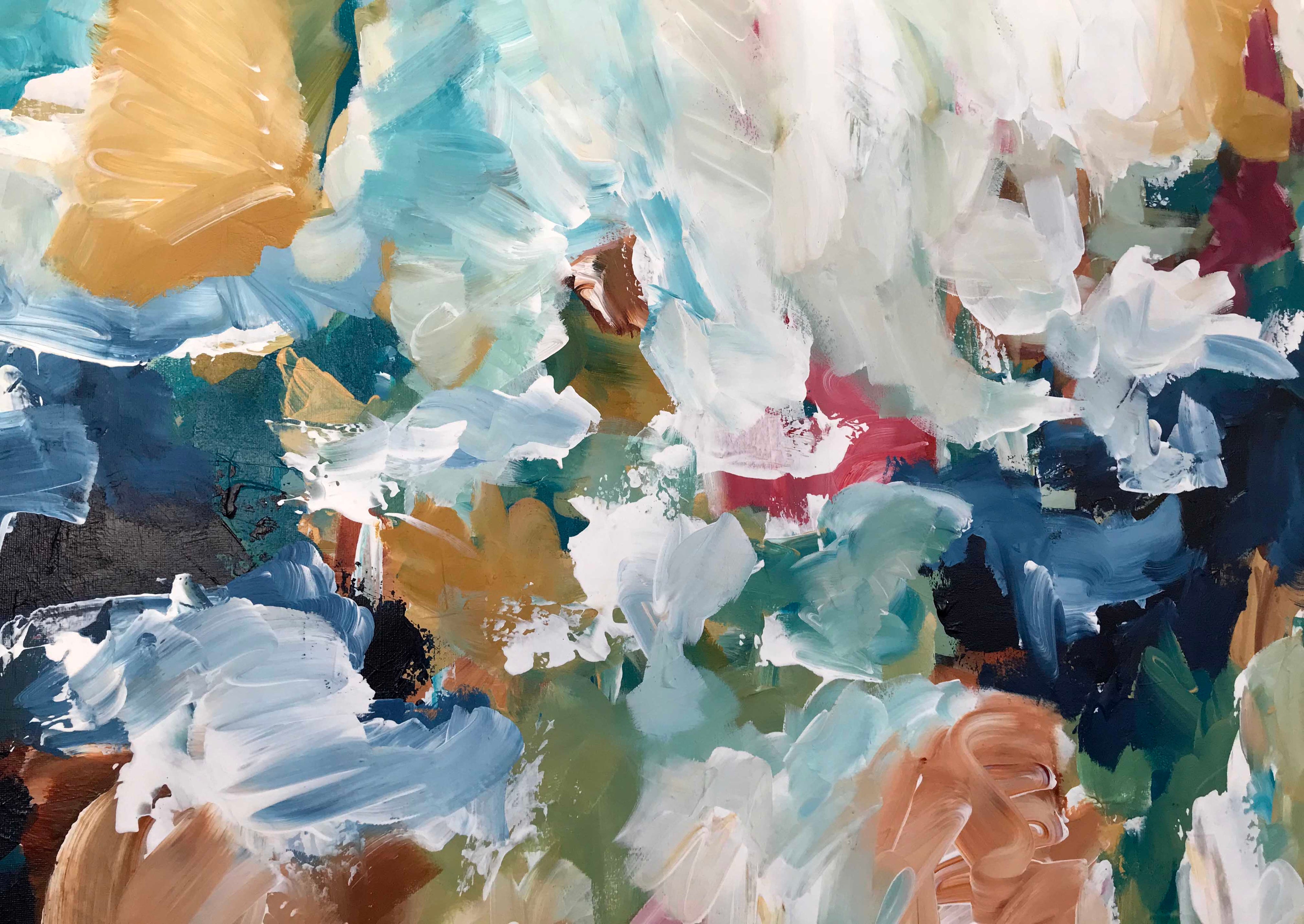 Beyond the Horizons - 152x76 cm - Original Painting-OmarObaid.com