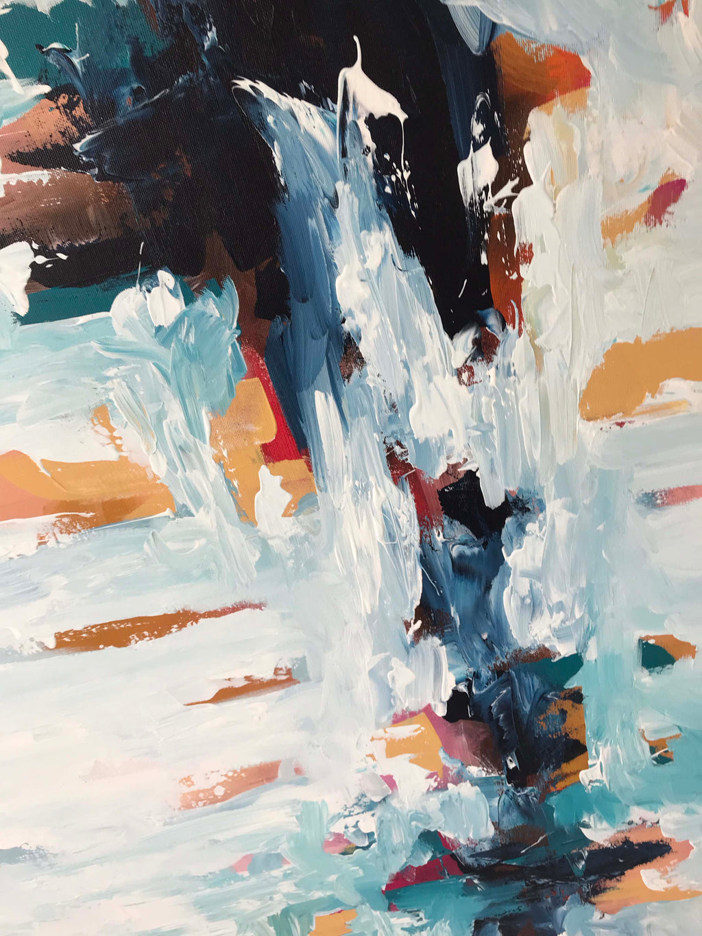 Troubled Waters - 152x76 cm - Original Painting