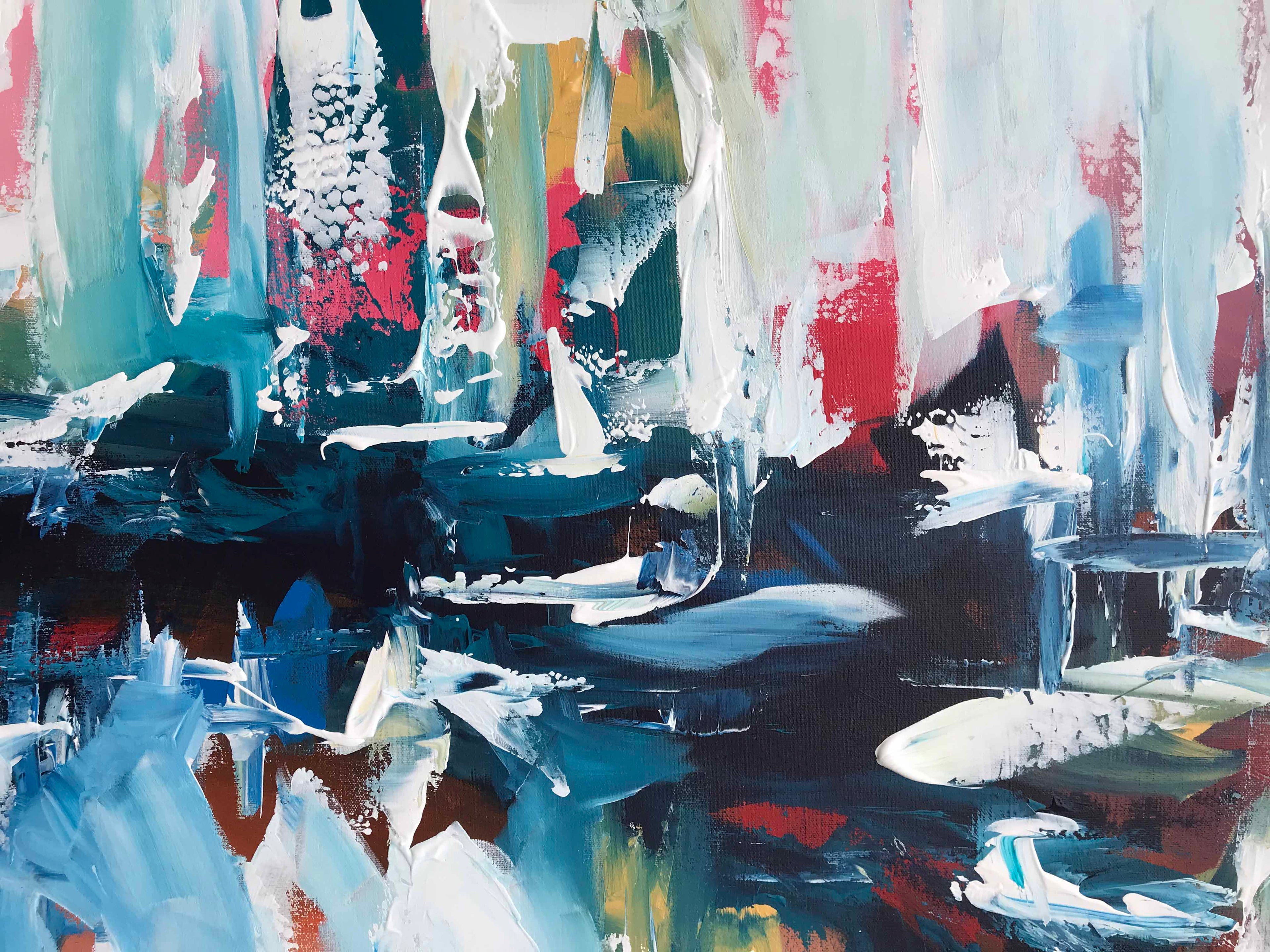 Under The Surface - 180x90 cm - Original Painting-OmarObaid.com