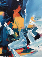 Daybreak - 152x76 cm - Original Painting-OmarObaid.com