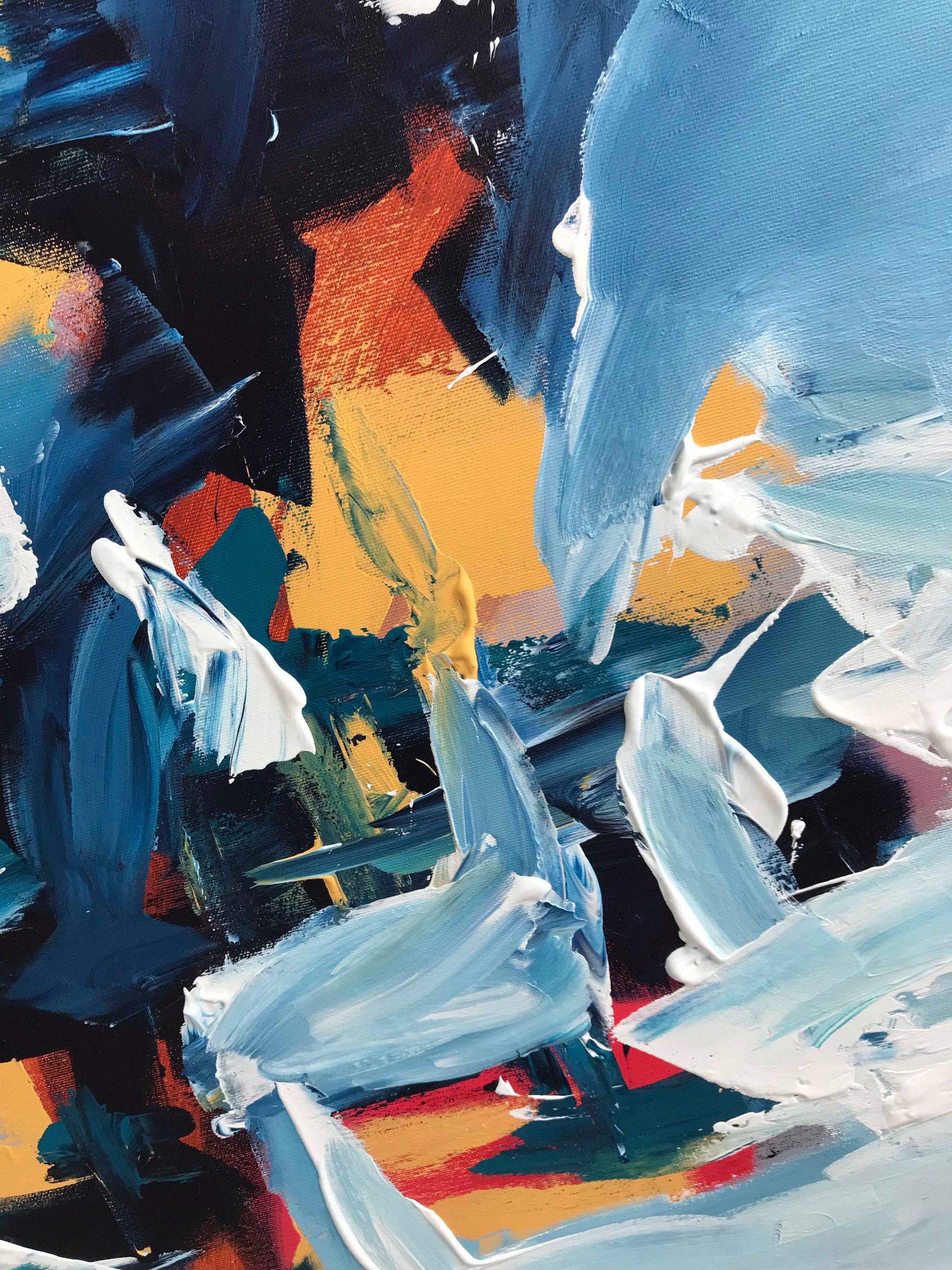 Daybreak - 152x76 cm - Original Painting-OmarObaid.com
