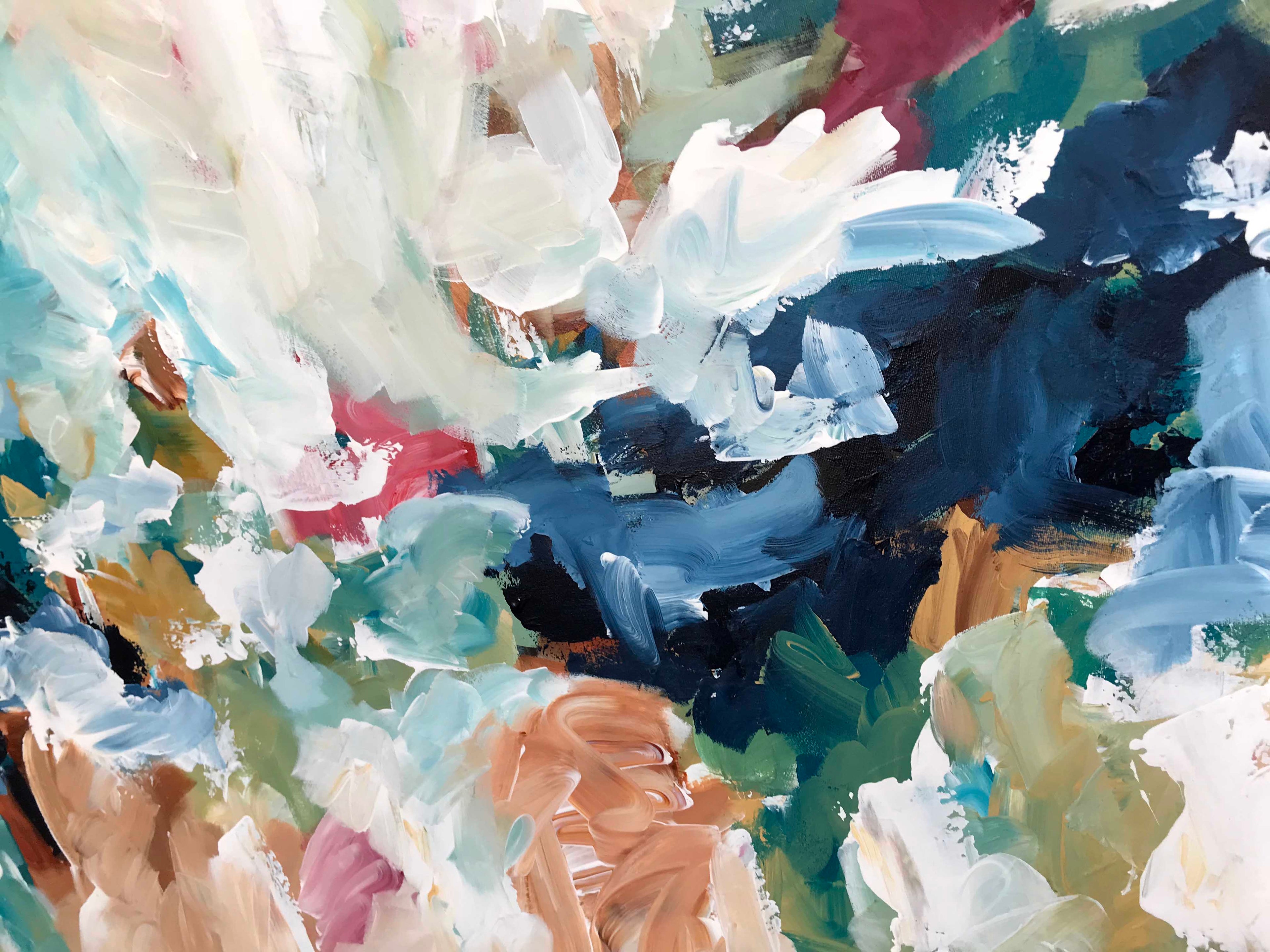 Beyond the Horizons - 152x76 cm - Original Painting-OmarObaid.com