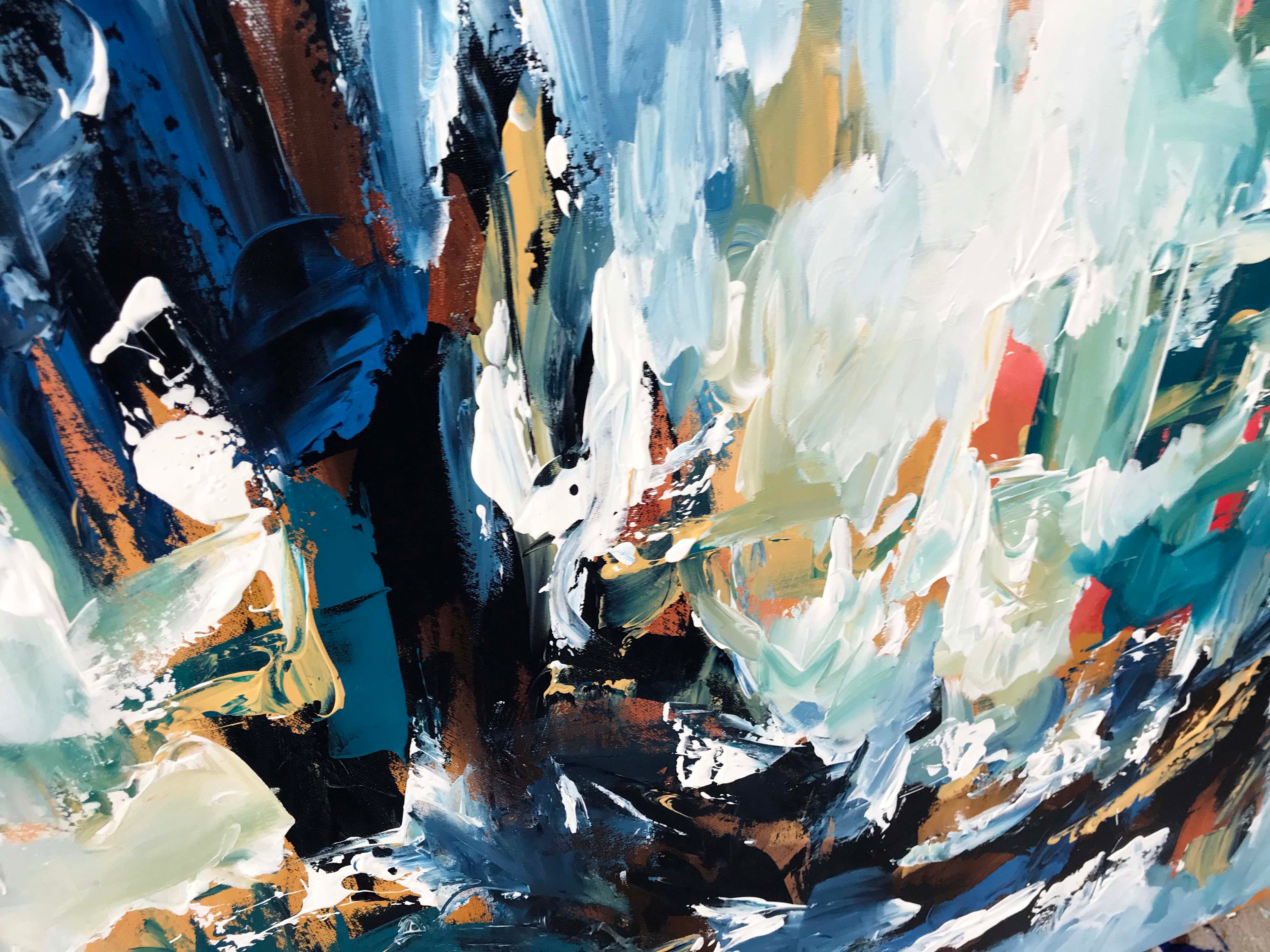 More Is Not Enough - 122x102 cm - Original Painting-OmarObaid.com