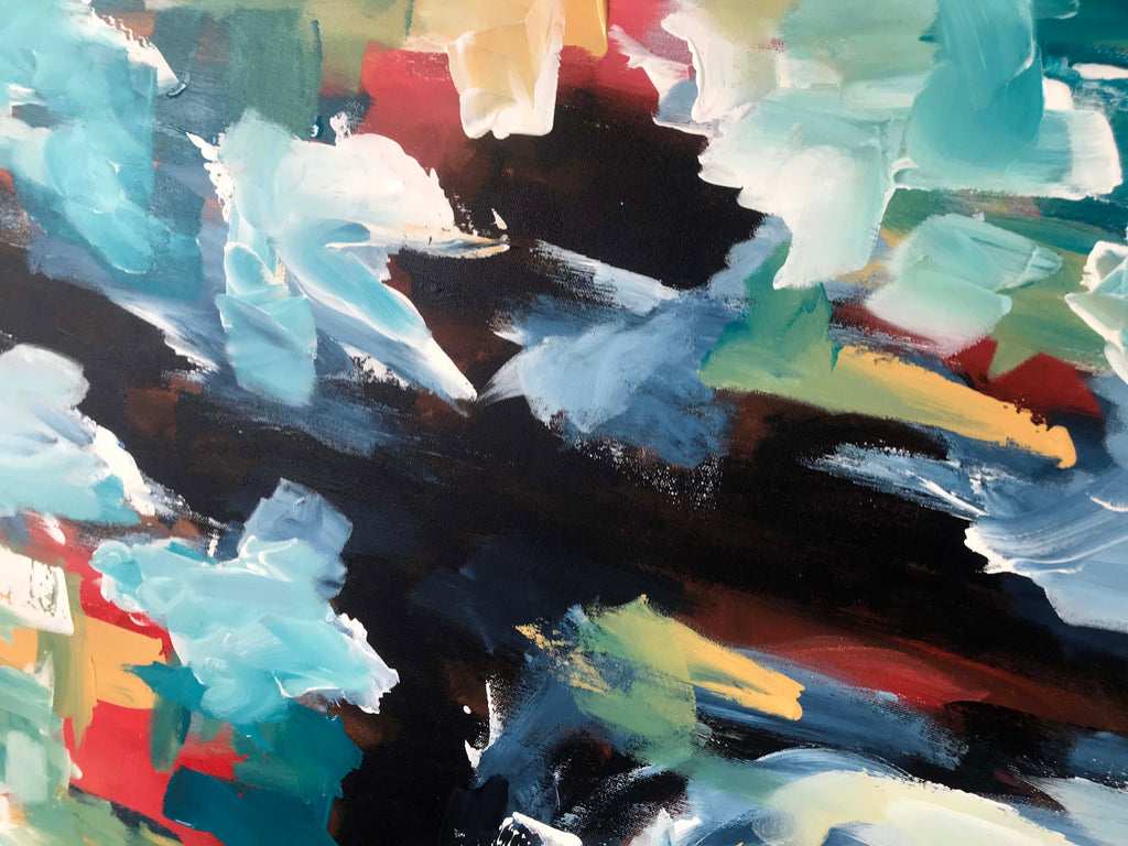 Questioning Reality - 152x102 cm - Original Painting-OmarObaid.com