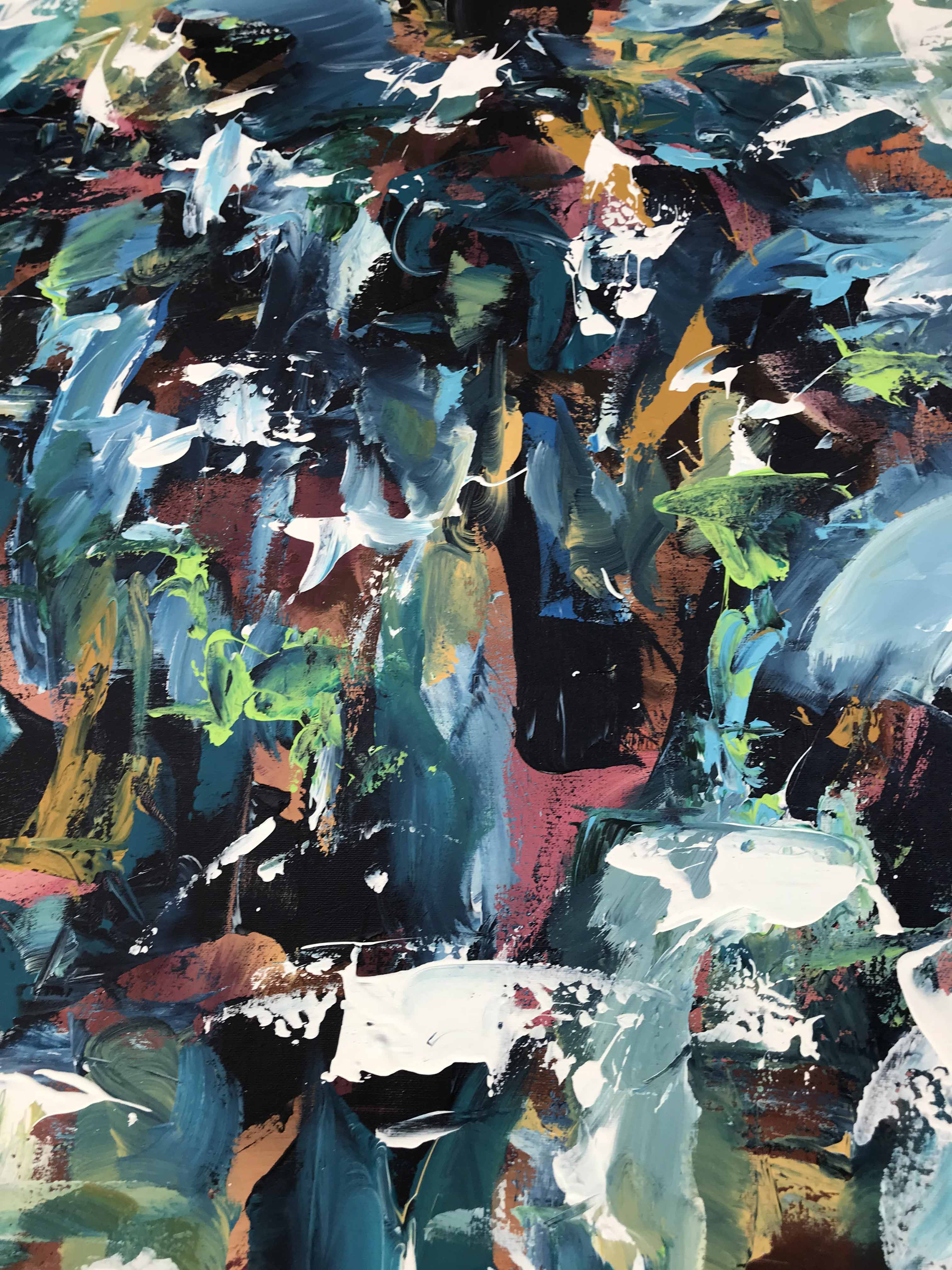 Into The Wild II - 152x76 cm - Original Painting-OmarObaid.com
