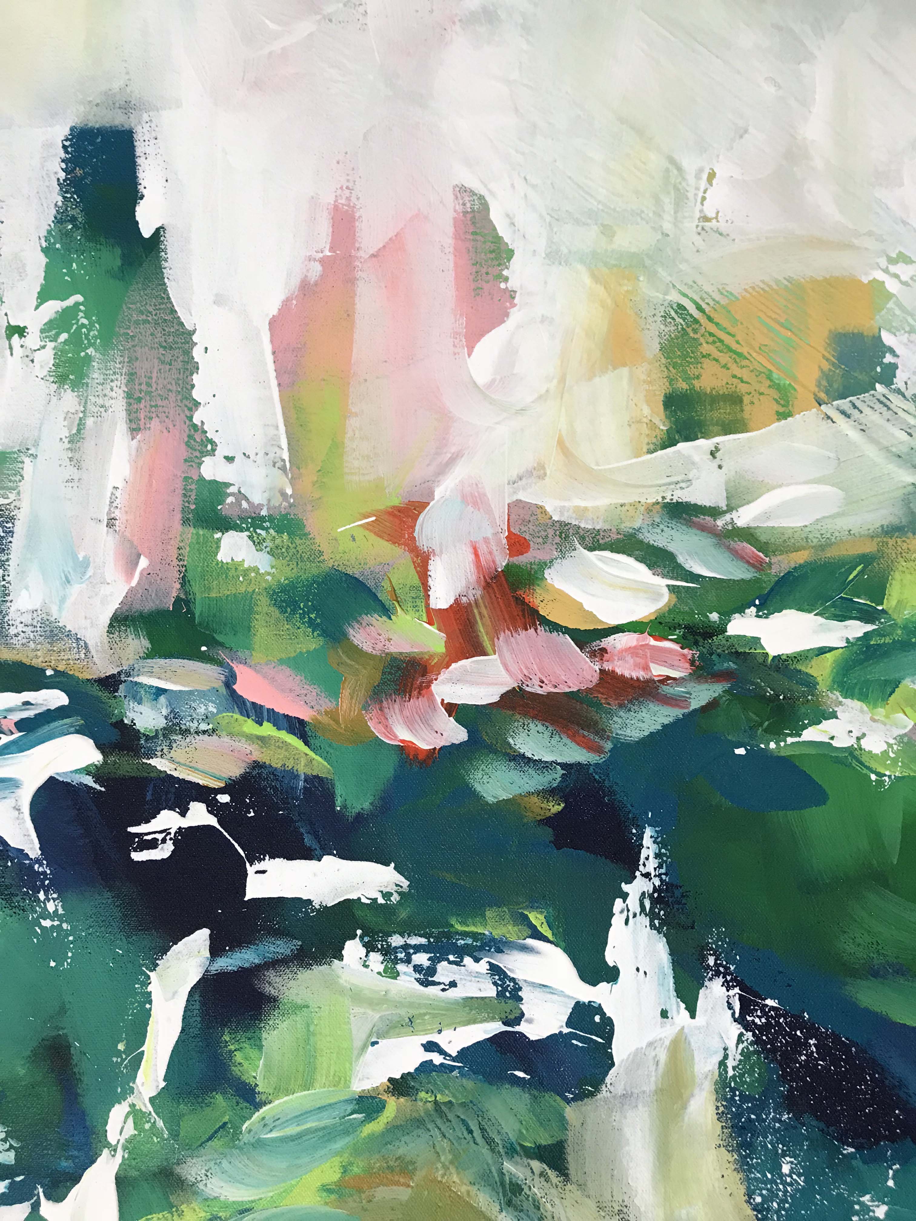 A Walk In The Forest - 92x49 cm - Original Painting-OmarObaid.com