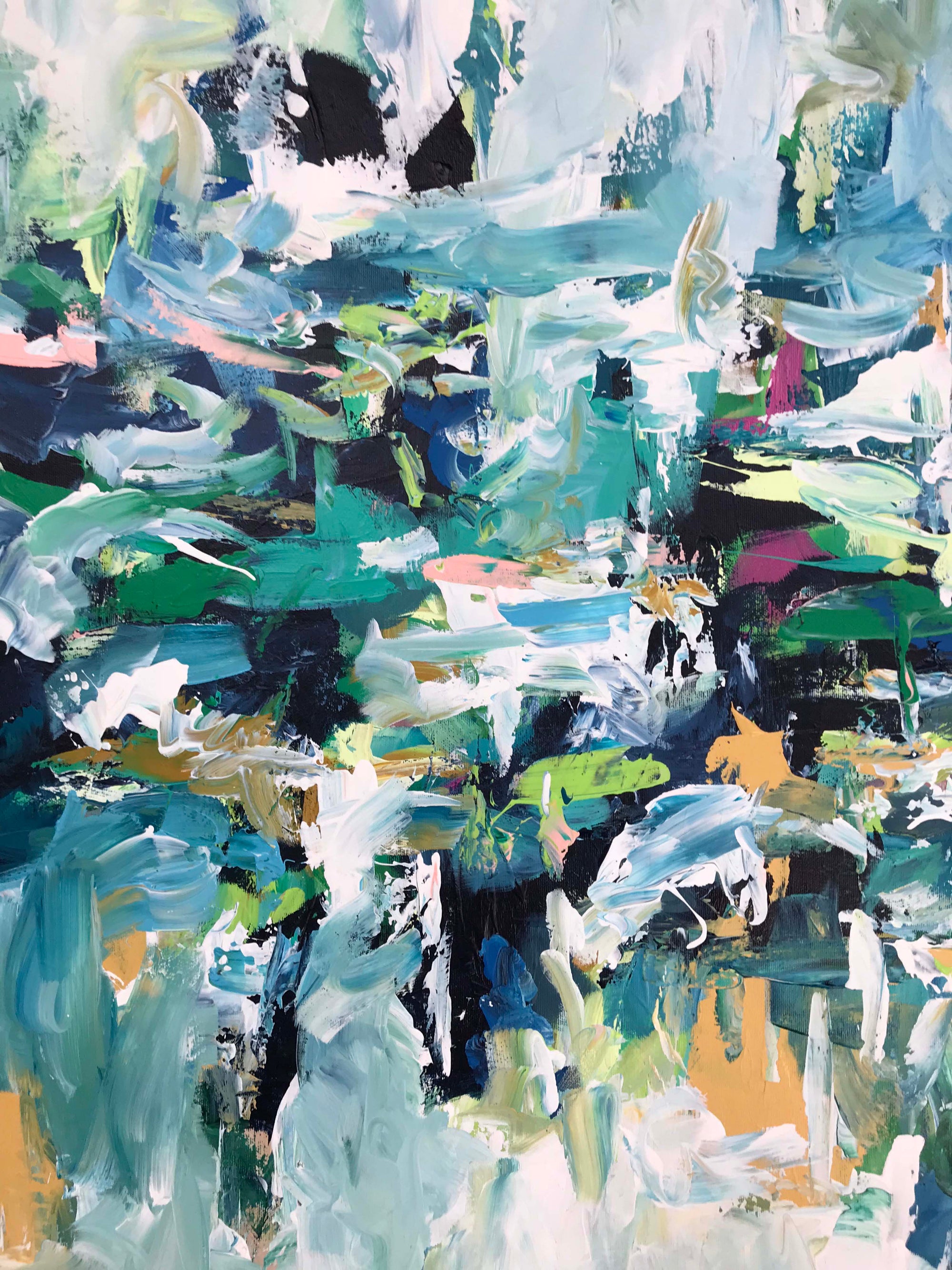 Submersion - 120x90 cm - Original Painting-OmarObaid.com