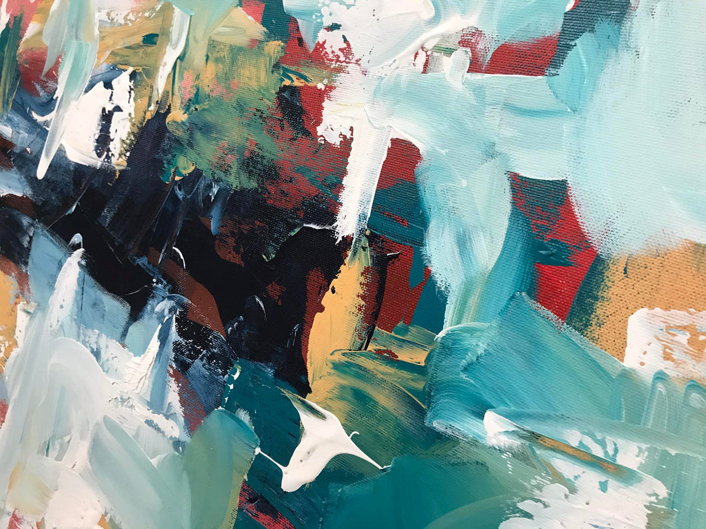 A Sense Of Belonging - 102x102 cm - Original Painting-OmarObaid.com