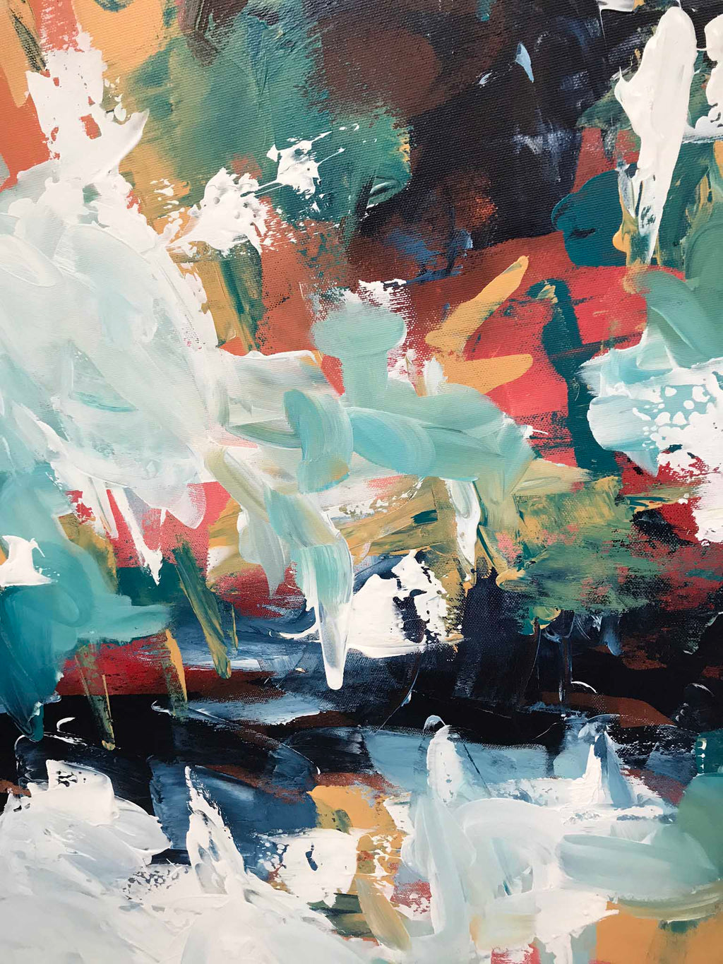 A Sense Of Belonging - 102x102 cm - Original Painting-OmarObaid.com