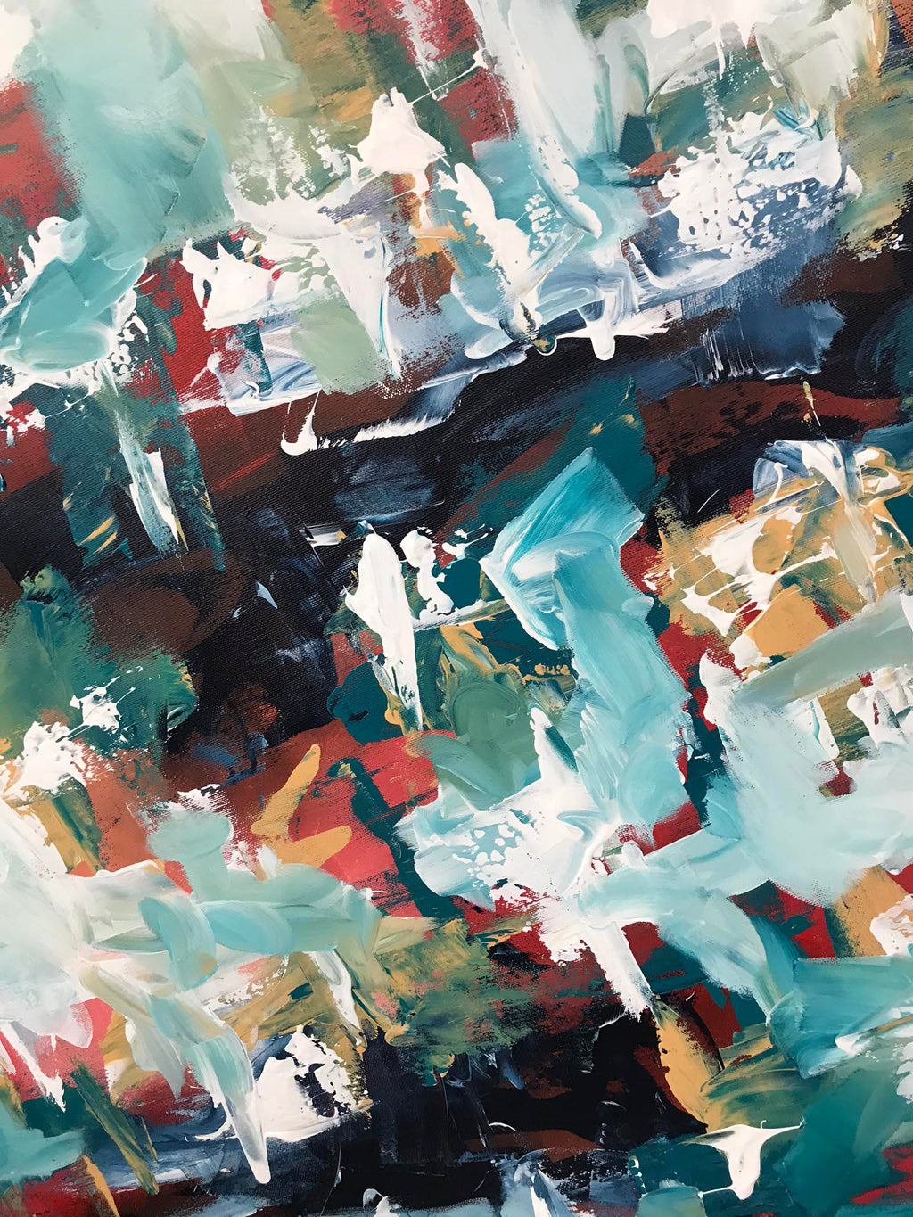A Sense Of Belonging - 102x102 cm - Original Painting-OmarObaid.com