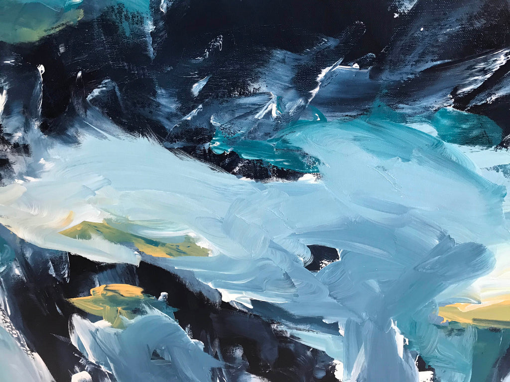 One Minute To Midnight - 122x122 cm - Original Painting