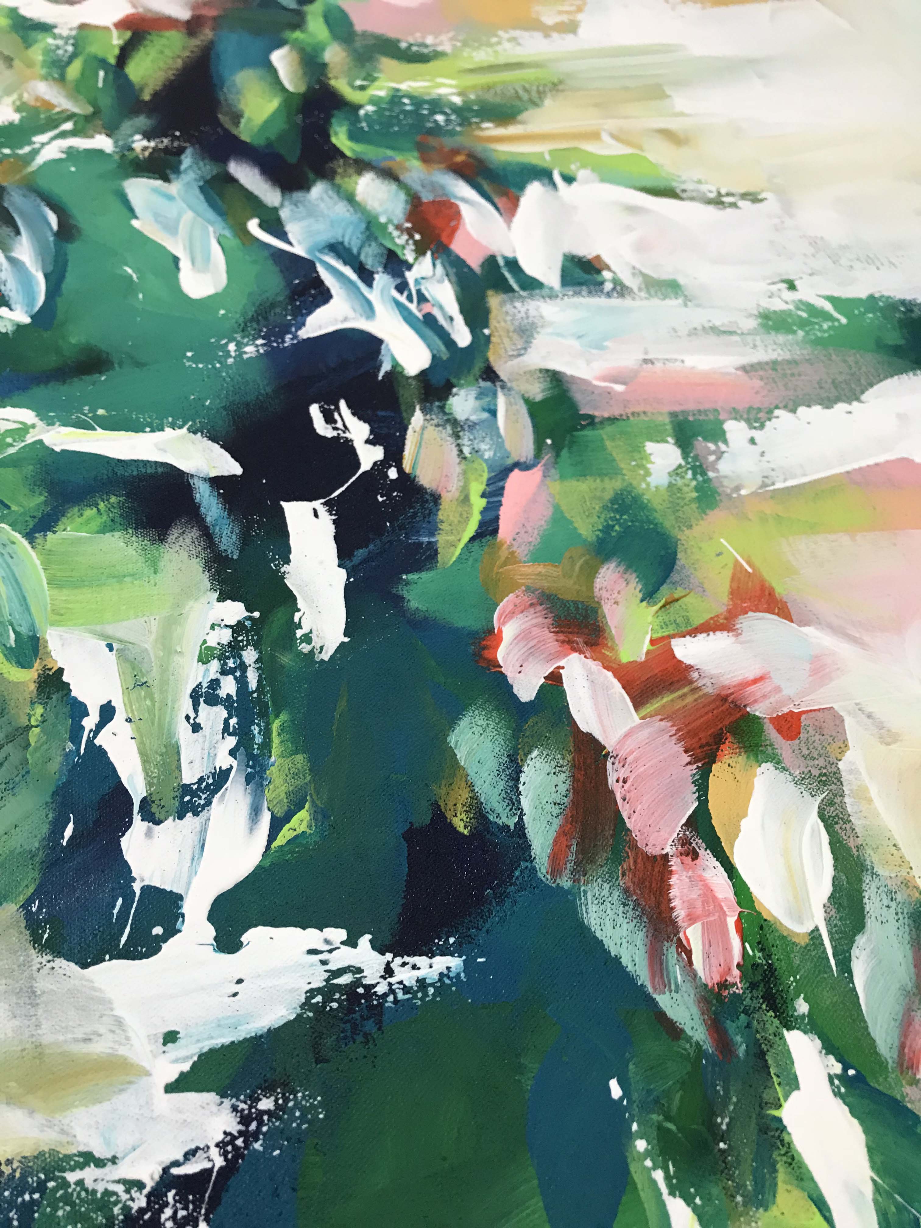 A Walk In The Forest - 92x49 cm - Original Painting-OmarObaid.com