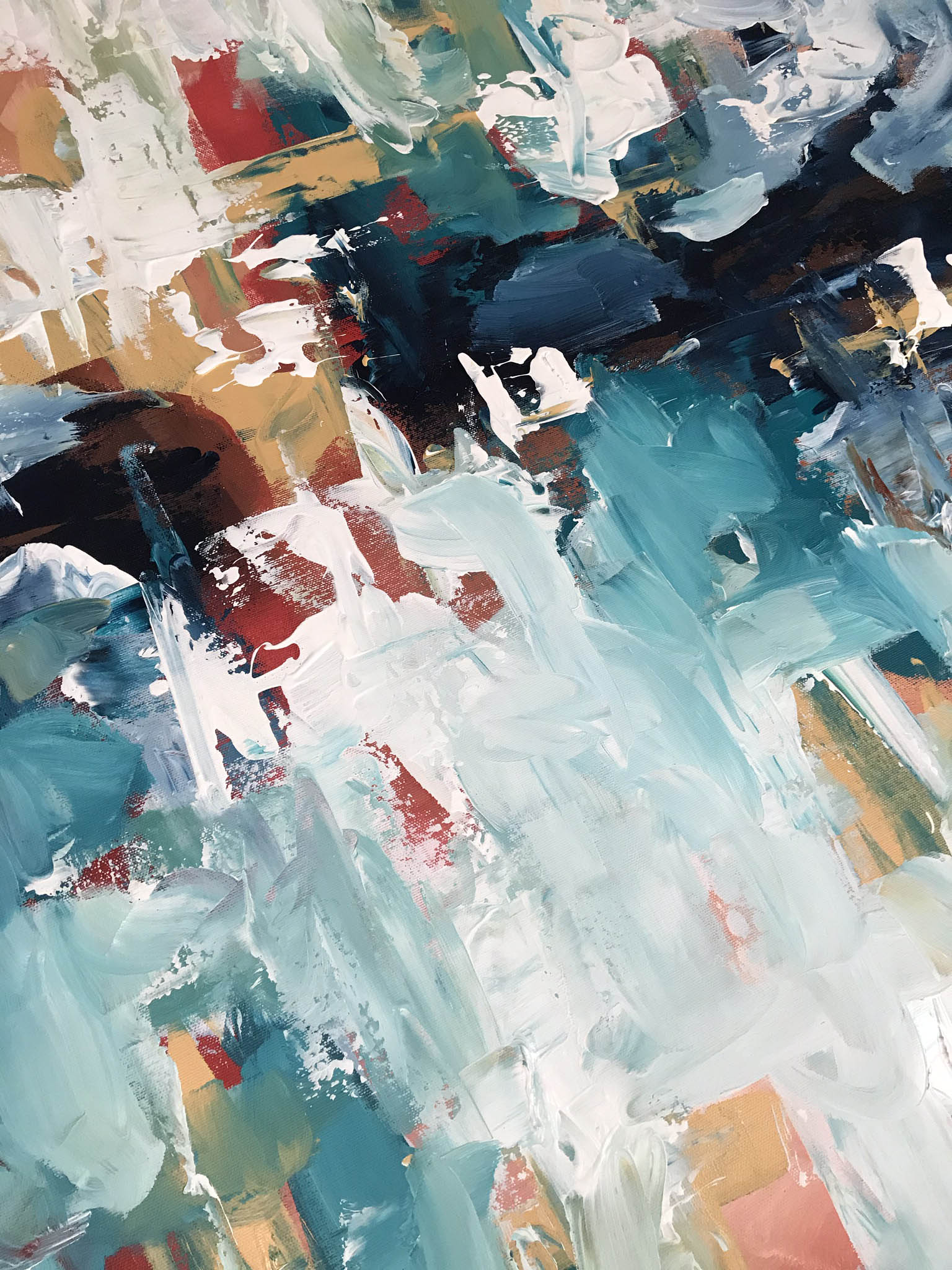 Dreaming - 102x102 cm - Original Painting-OmarObaid.com