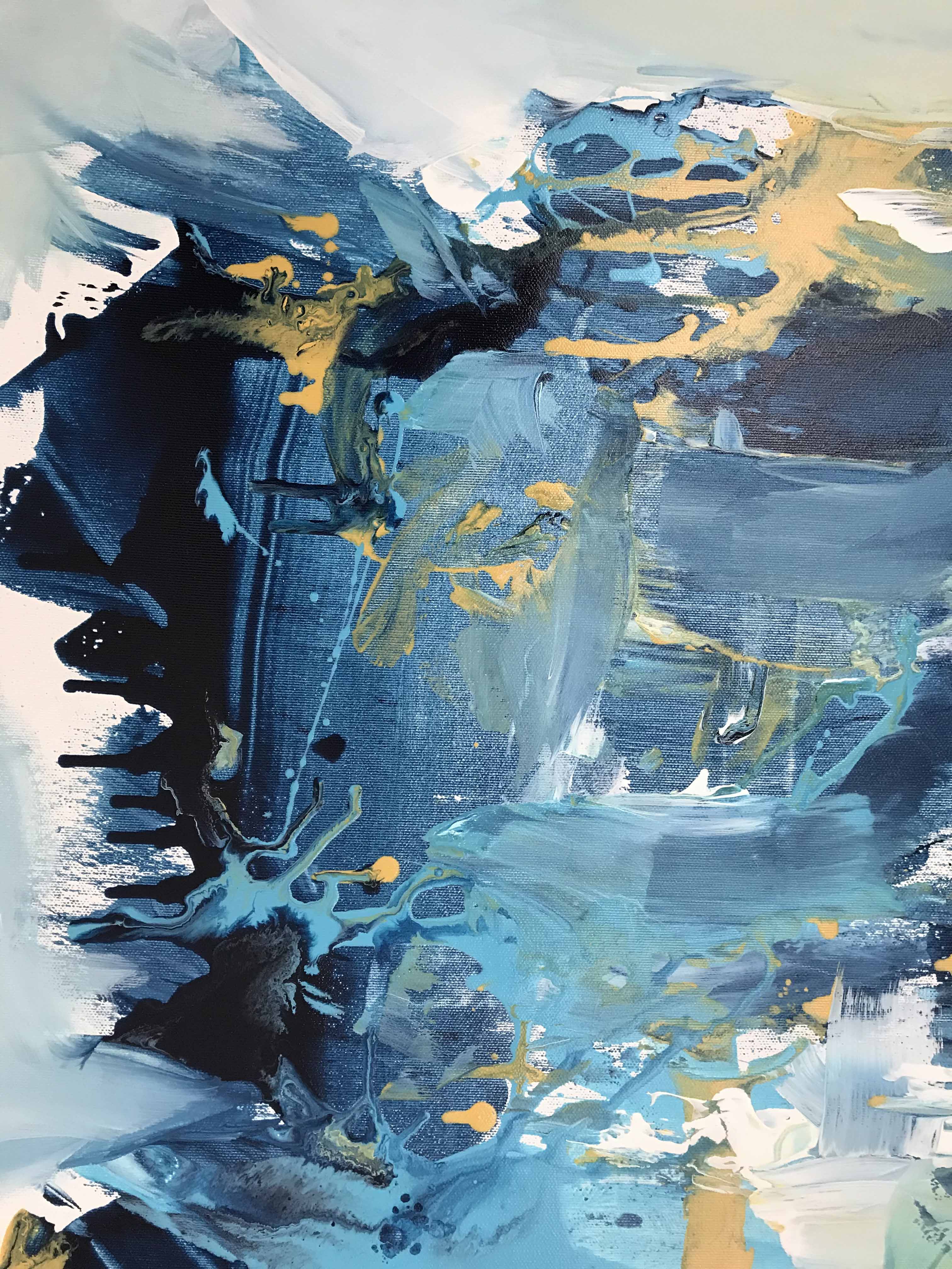 The Path - 102x76 cm - Original Painting-OmarObaid.com