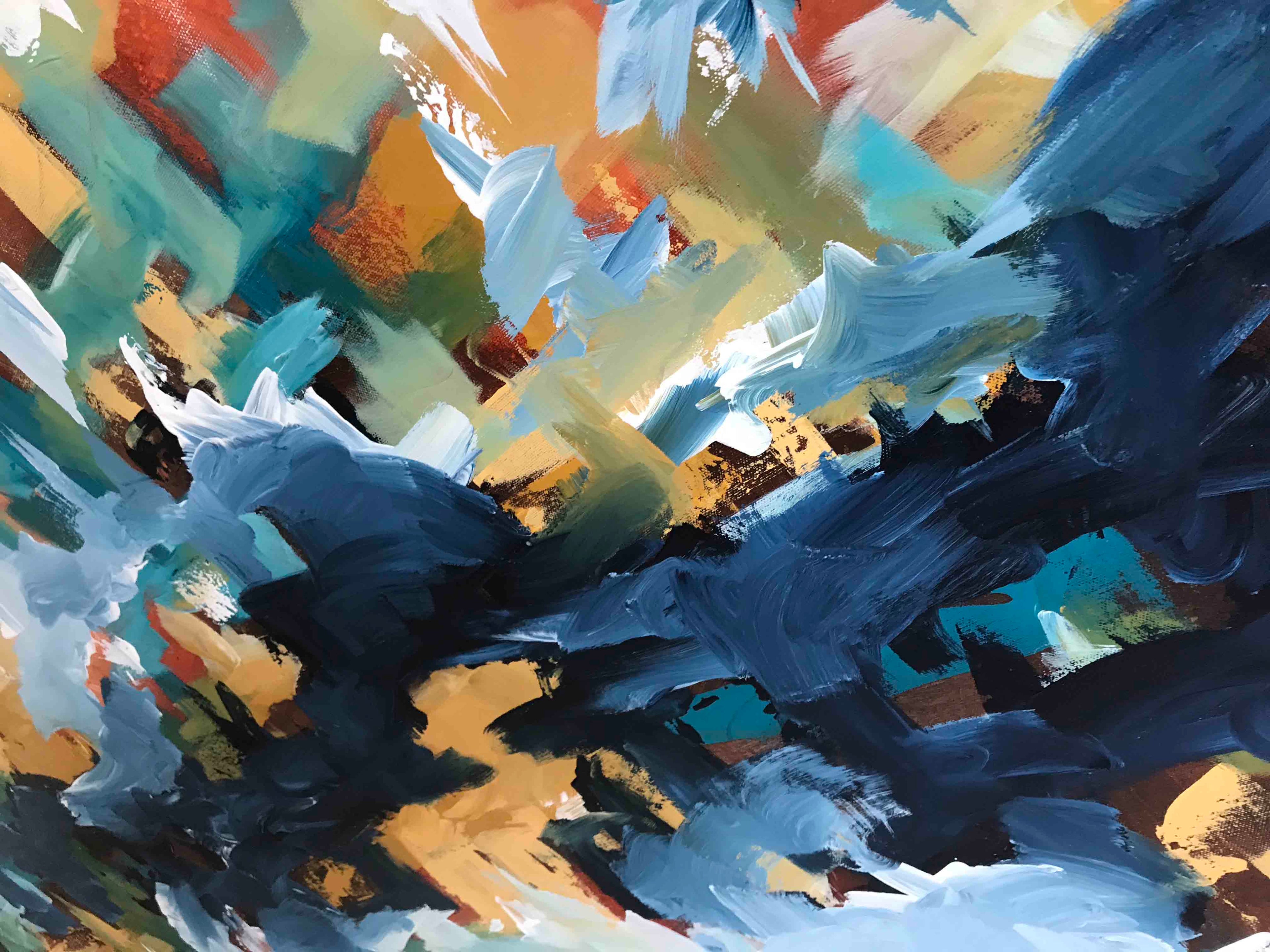 The Stream - 152x90 cm - Original Painting