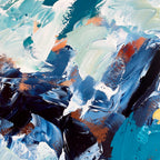 Staring At The Ocean - 102x102 cm - Original Painting