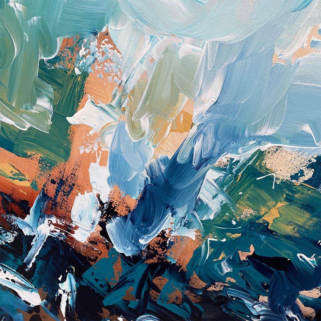 Marching In Time 2 - 150x76 cm - Original Painting