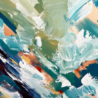 Staring At The Ocean - 102x102 cm - Original Painting