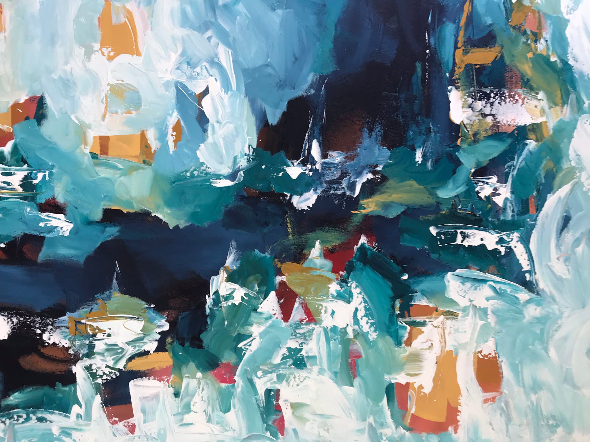 Crossroads - 180x102 cm - Original Painting-OmarObaid.com