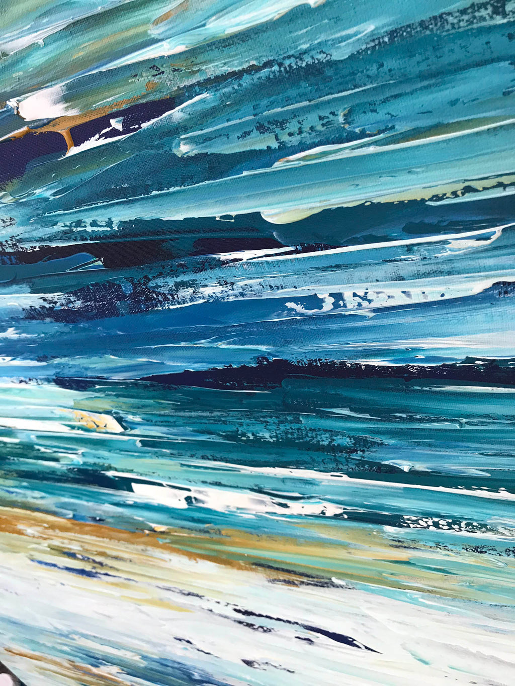Exertion XI - 152x102 cm - Original Painting-OmarObaid.com