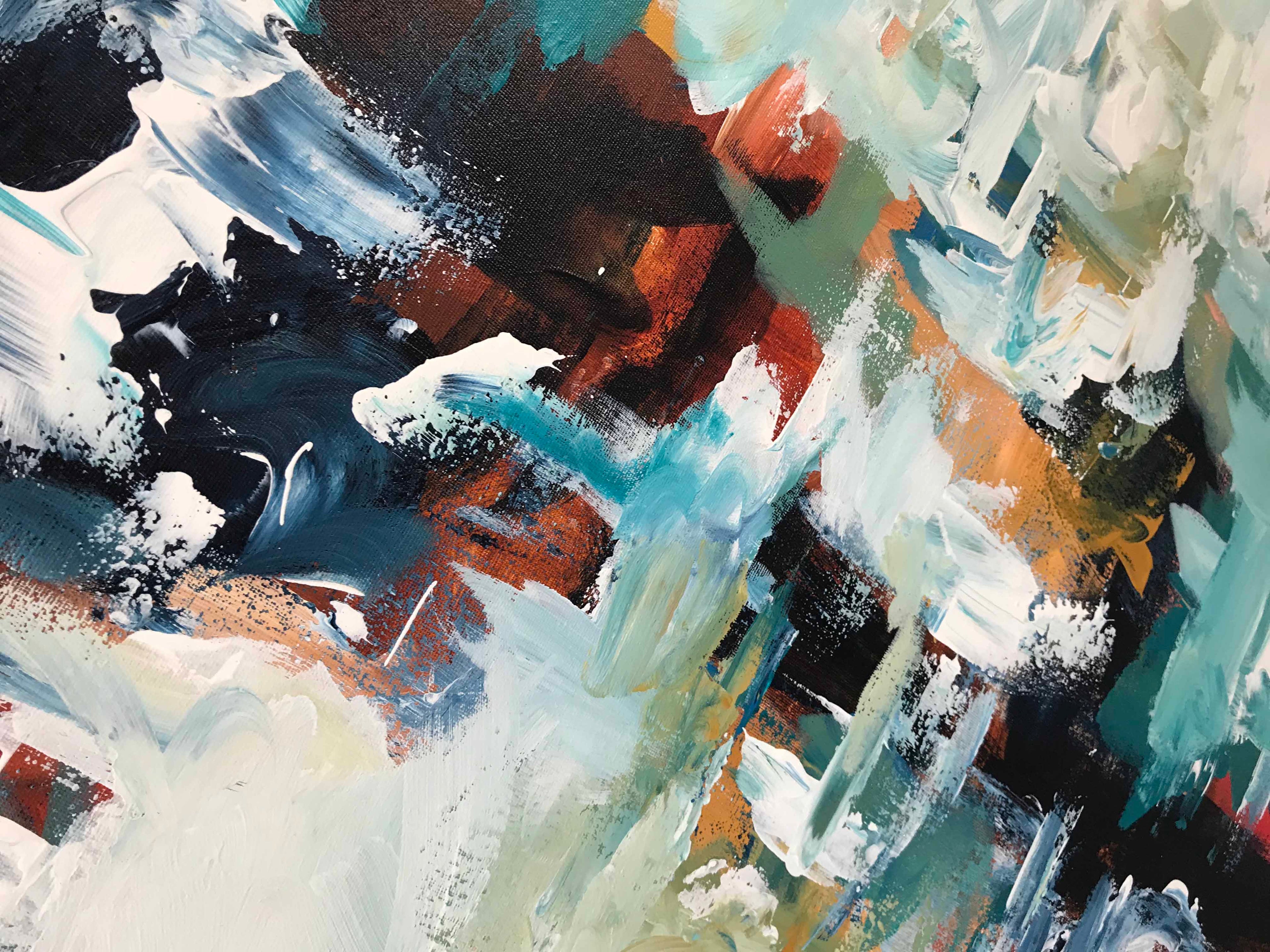 Aspirations - 152x76 cm - Original Painting-OmarObaid.com